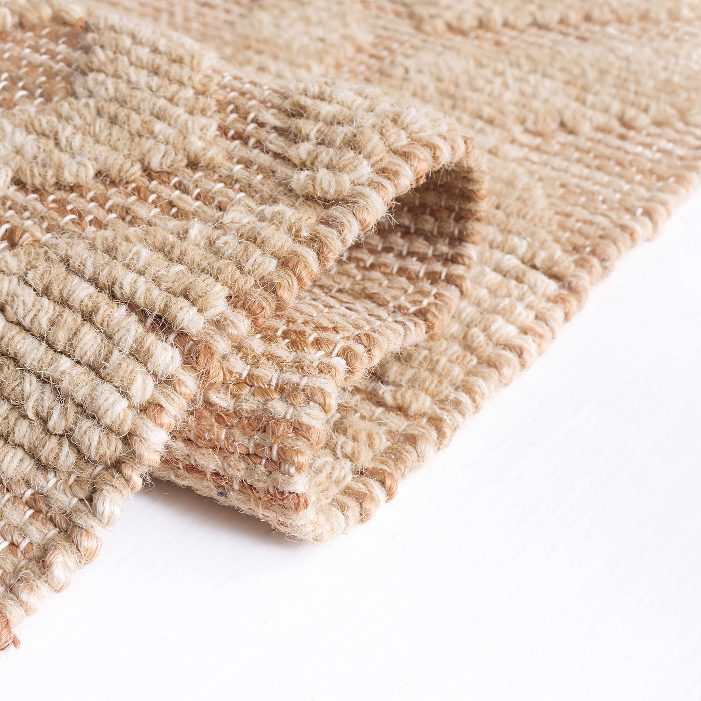 SAFAVIEH Natural Fiber Collection Area Rug - 5' x 8', Natural & Beige, Flat Weave Farmhouse Geometric Jute & Wool Design, Ideal for High Traffic Areas in Living Room, Bedroom (NF381A)
