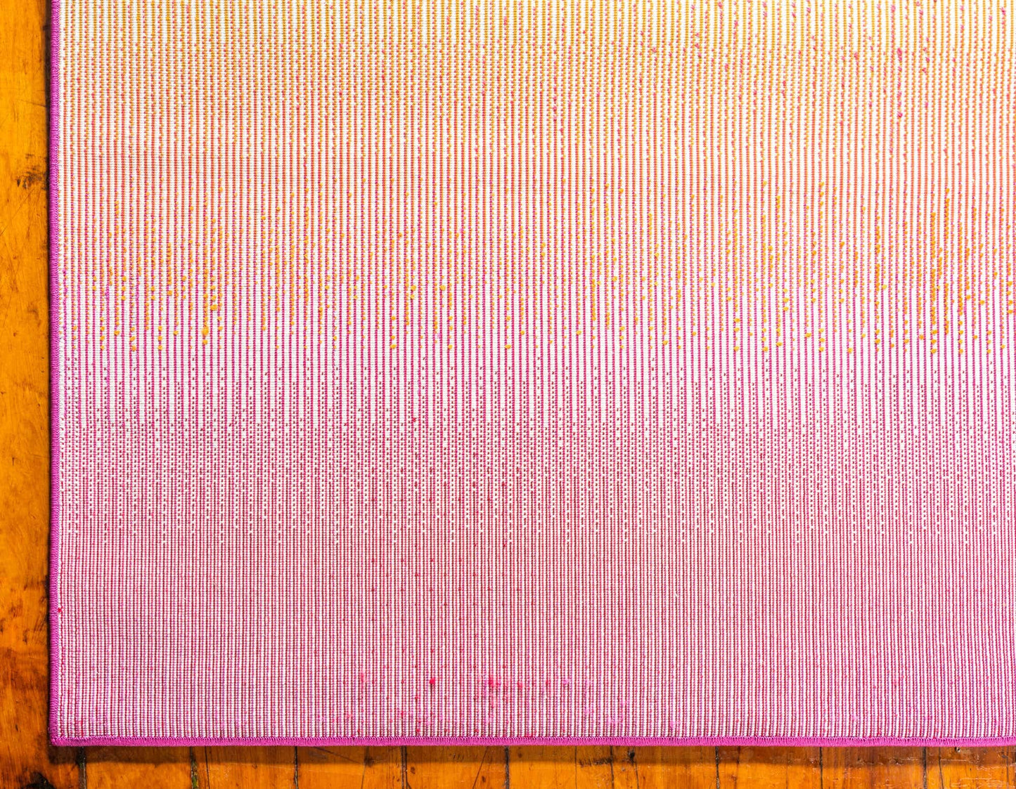 Unique Loom Estrella Collection Colorful, Gradient, Sunset, Abstract, Bright Colors Area Rug (5' 0 x 8' 0 Rectangular, Pink/Gold)