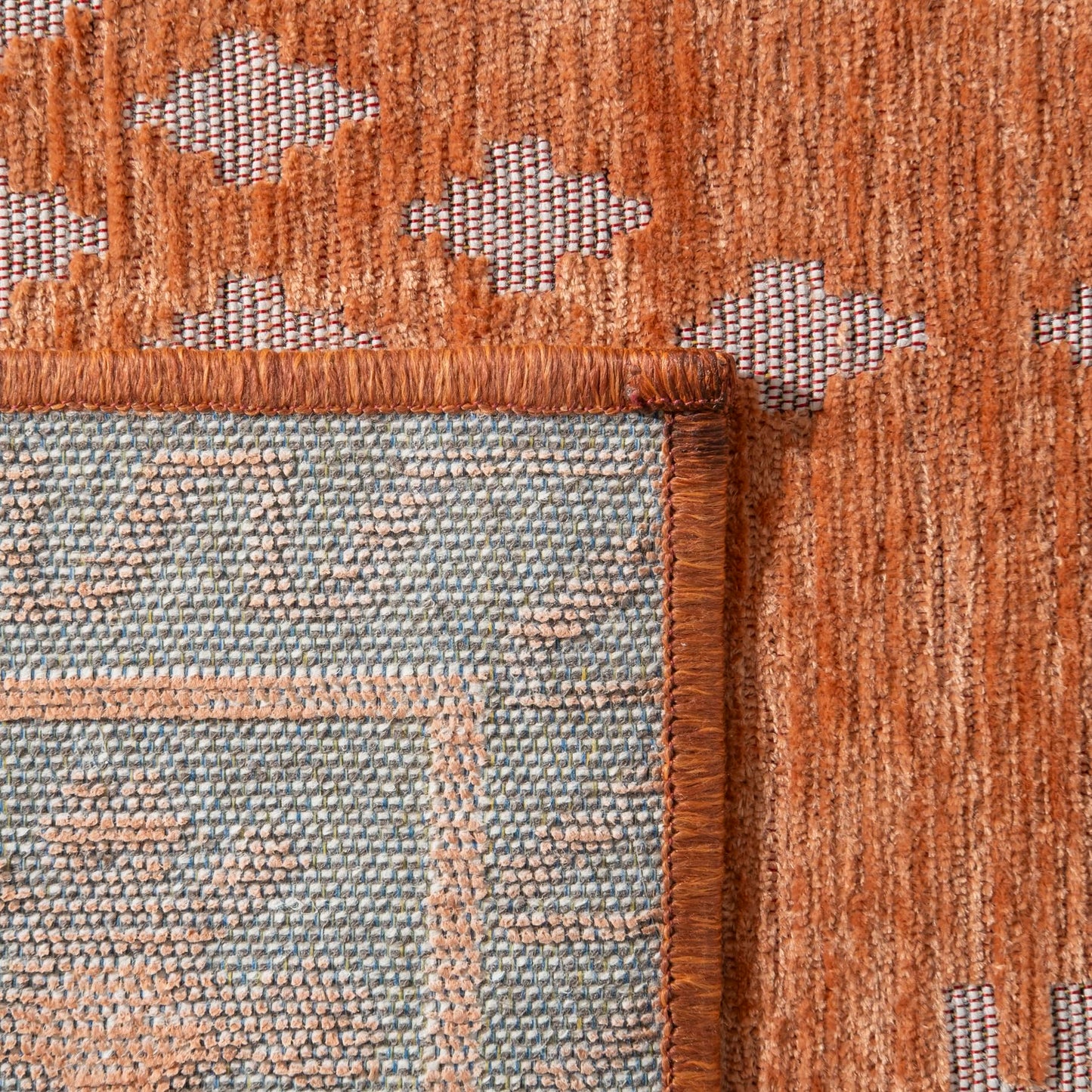 Revival Rugs Garland 4'x6' Washable Area Rug for Kitchen Bedroom Dining Room - Oeko-TEX Certified, Peach