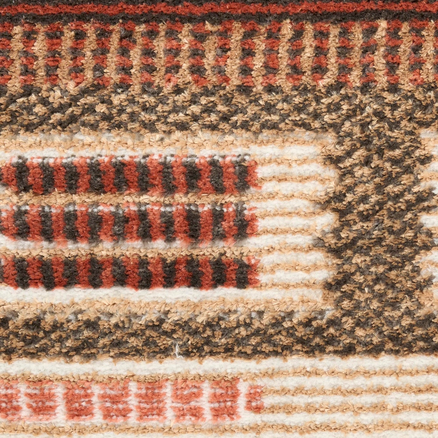 Nourison Home Nordic Rust 4' x 6' Area Rug - Easy Clean, Non Shedding, Bed Room, Living Room, Dining Room, Kitchen (4' x 6')