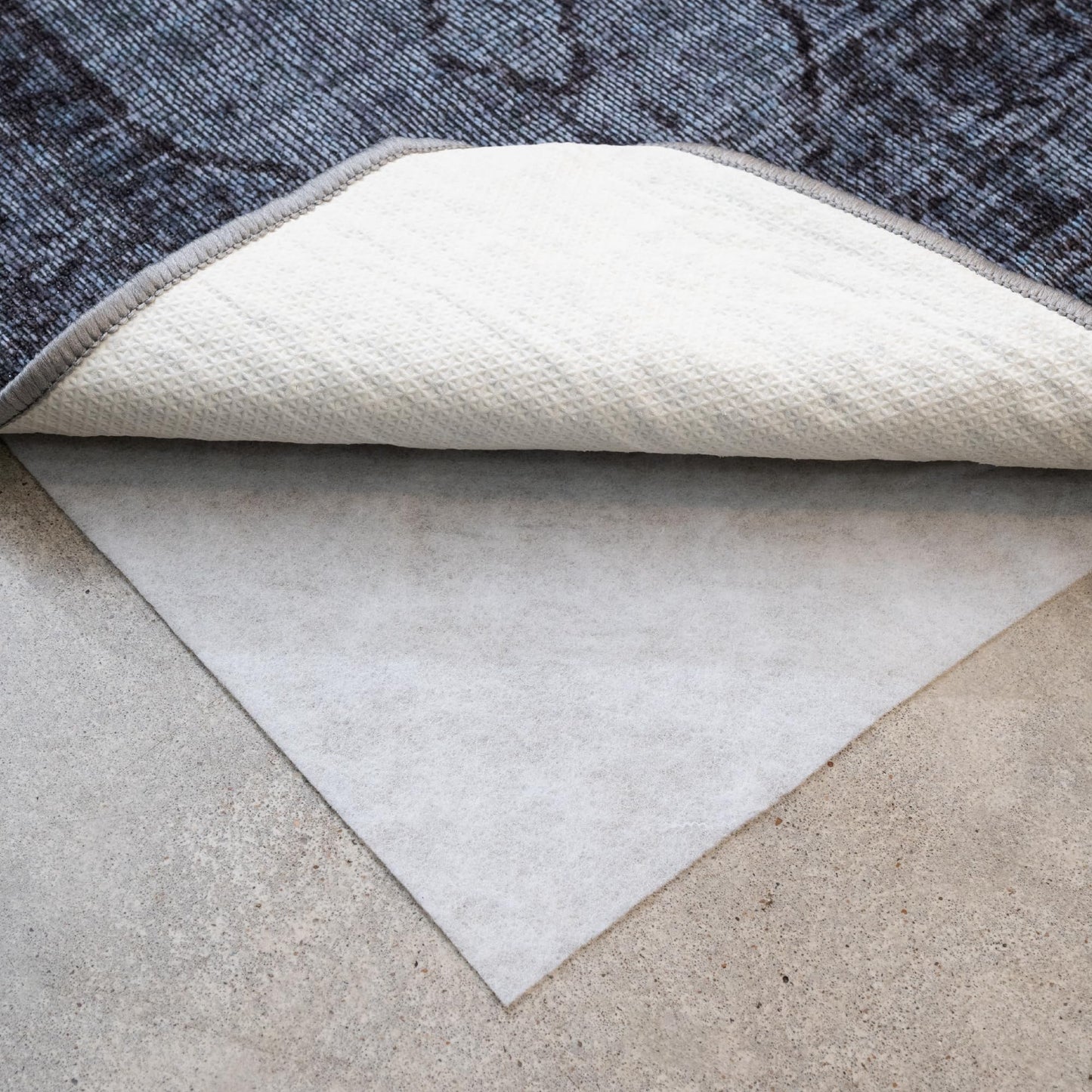 Teebaud 3' x 5' Non-Slip Rug Pad, Reversible Gripper, Non Skid Pads for Hardwood, Vinyl, Tile, Laminate Floors, Keep Area Rugs Secure, Natural Materials Safe for Indoor Flooring, ¼” Thick
