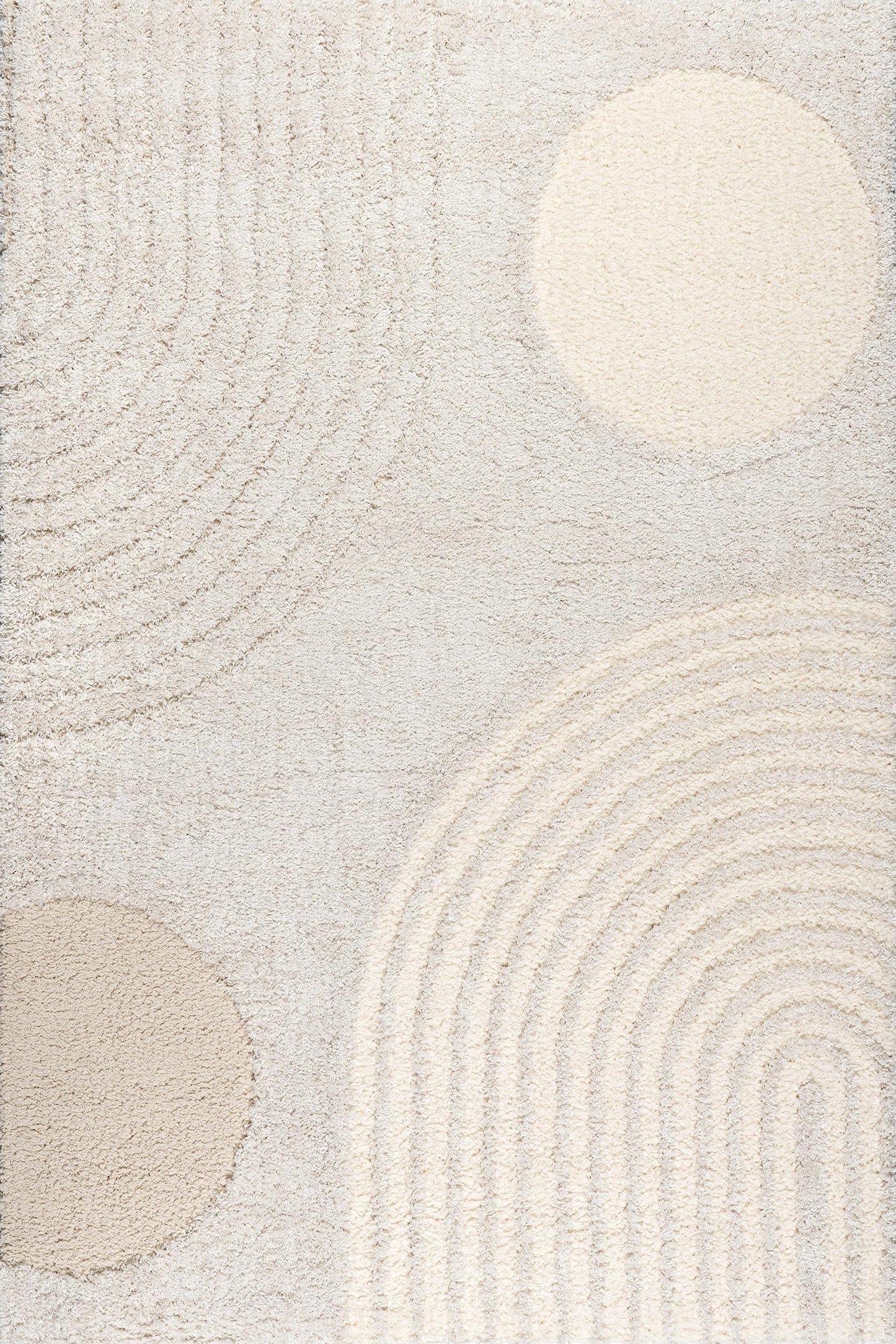 Nuloom Gloria Beige, 8' x 10', Abstract, Shag, Soft and Cozy, Plush, High Traffic, Stain Resistant, Easy Clean, Durable Area Rug for Bedroom, Living Room, Dining Space, Den, Foyer, Entryway