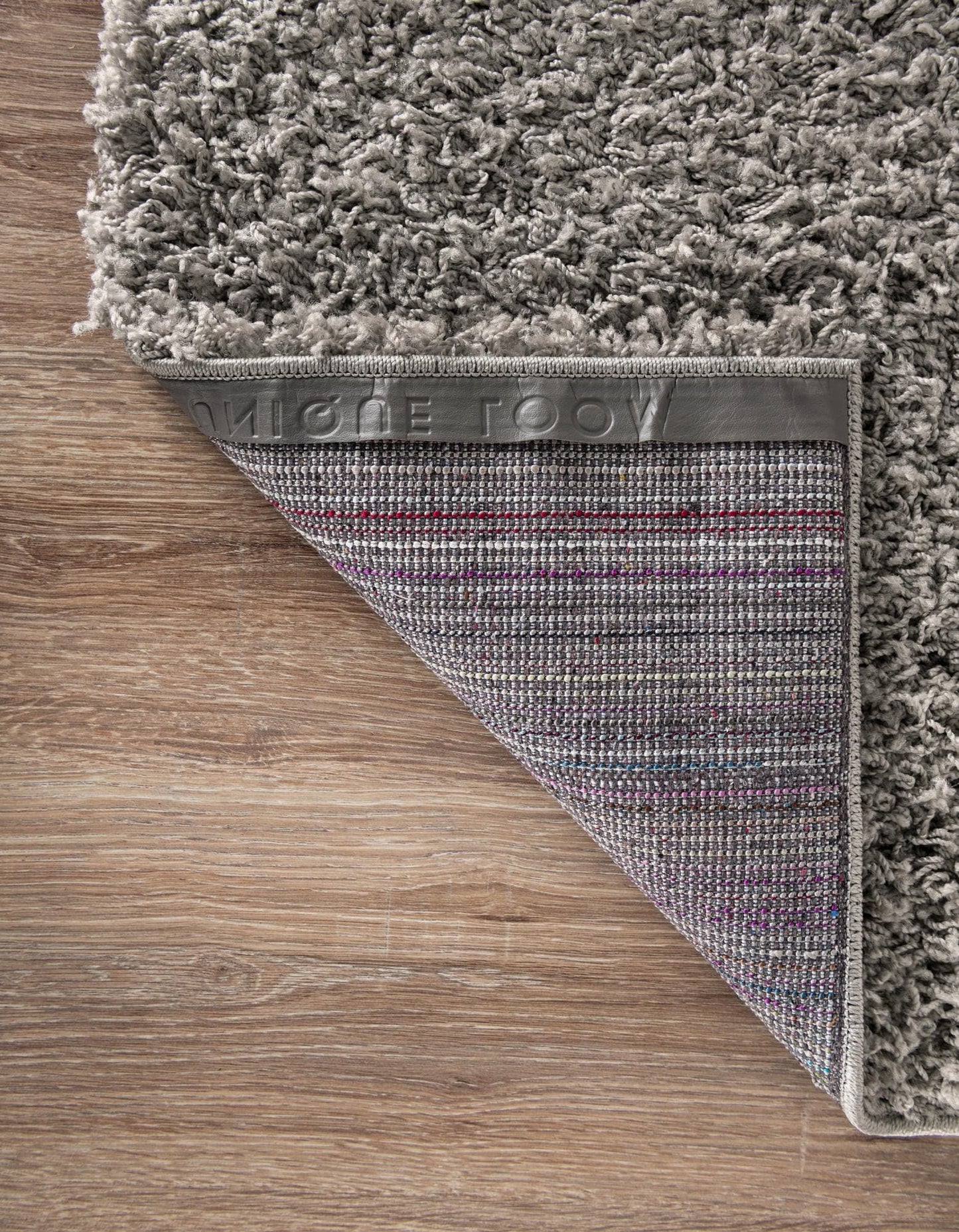 Rugs.com - Über Cozy Solid Shag Collection Rug – 8' x 11' Cloud Gray Shag Rug Perfect for Living Rooms, Large Dining Rooms, Open Floorplans