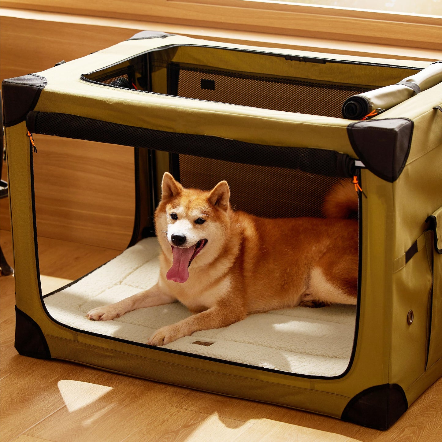 Bedsure Washable Dog Crate Bed for Large Dogs, Reversible Foam Floor Pet Mat, Versatile Lightweight Pet Crate Pad for Cages