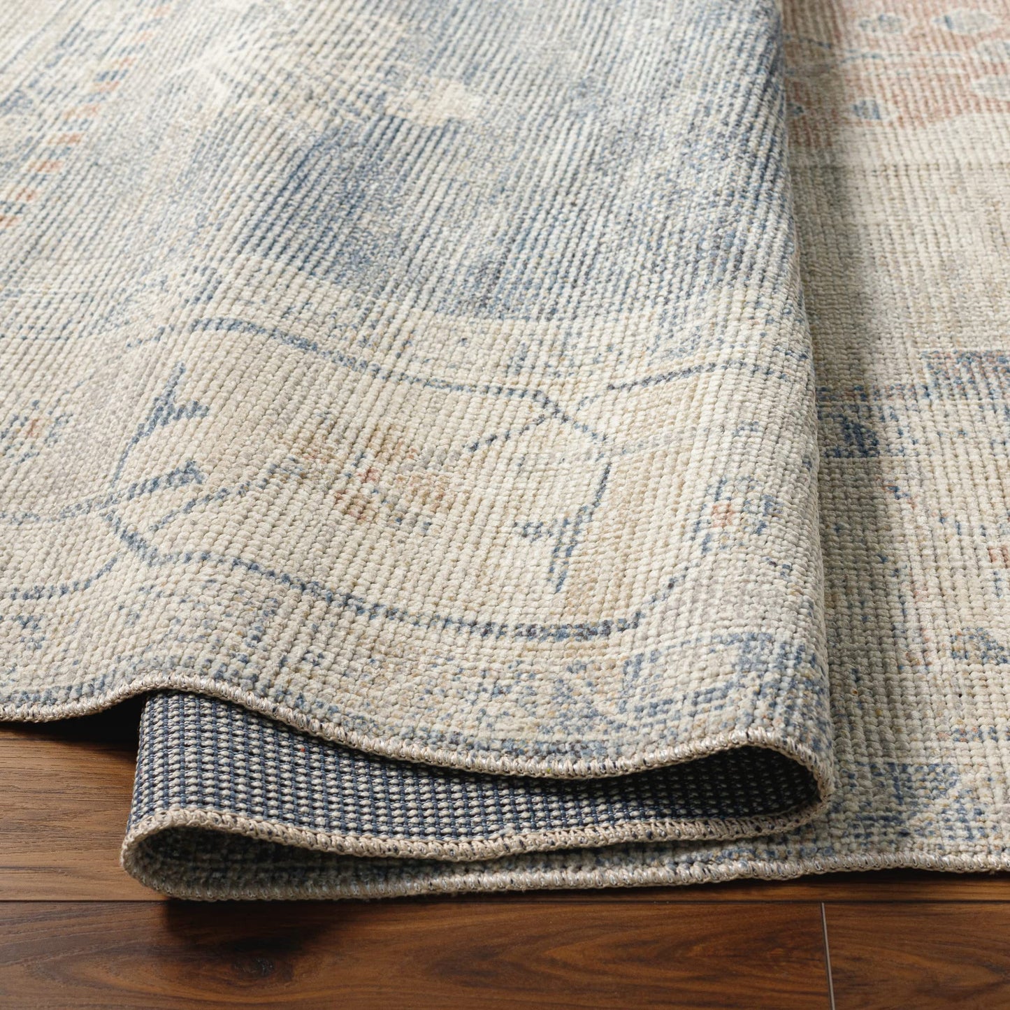 Livabliss x Becki Owens Luca Medallion Area Rug , 6'7" x 9', Pewter