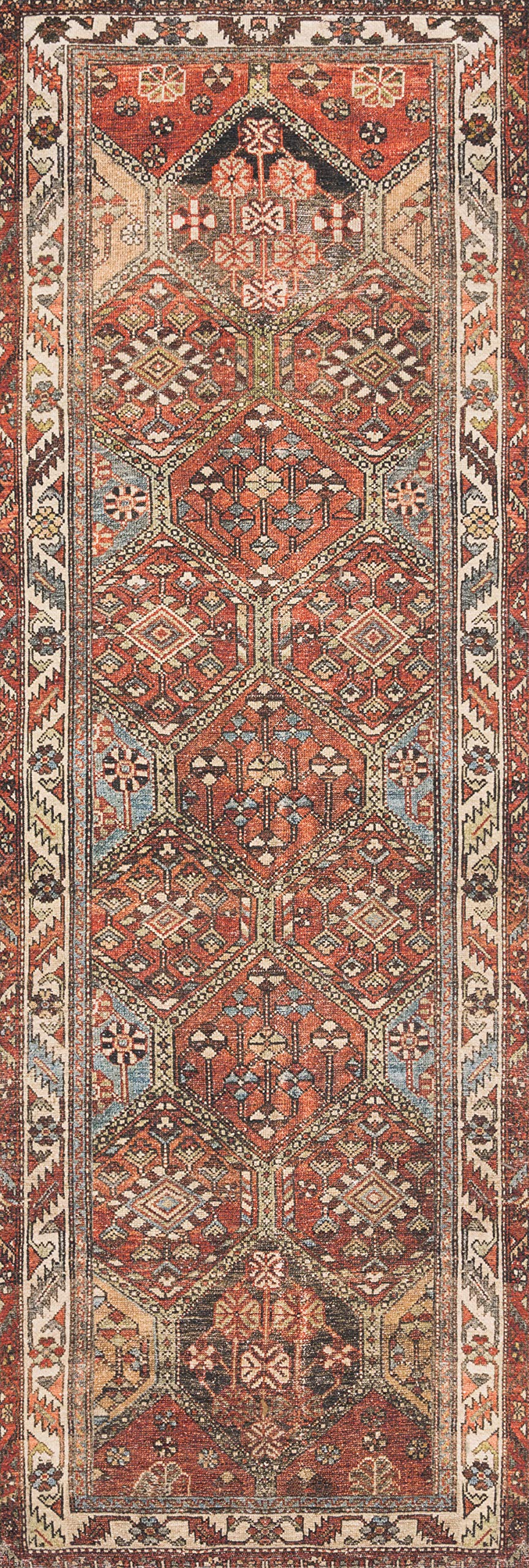 Loloi Loren Collection LQ-16 Spice/Multi 8'-4" x 11'-6" Area Rug