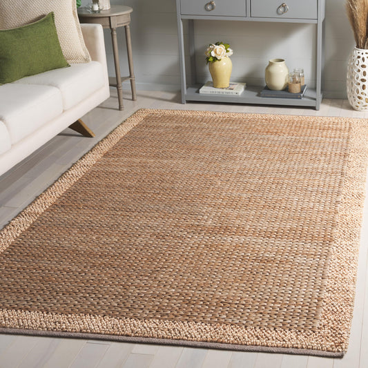 SAFAVIEH Natural Fiber Collection Accent Rug - 4' x 6', Natural, Handmade Jute, Ideal for The Living Room, Bedroom, Dining Room (NF954A-4)