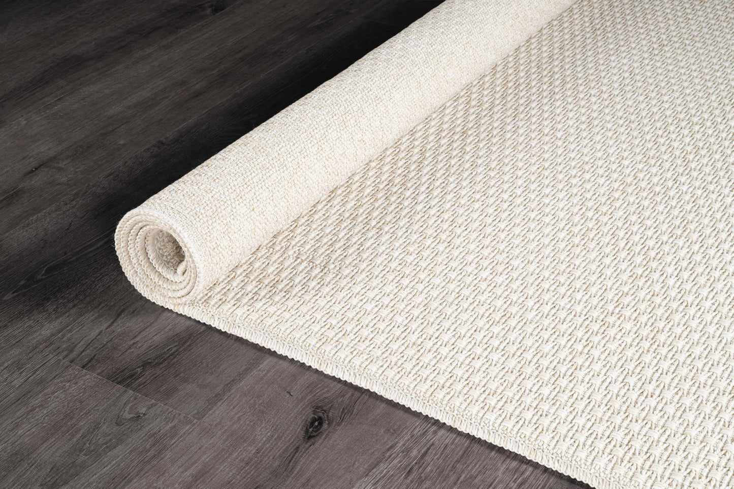 Easy Jute Rug 4x6 Indoor Outdoor Natural Rugs Solid Fiber Rug Woven Area Rug Boho Easy Clean Inside Carpet for Living Room Bedroom Dining Room Hallway or Outdoor Patio Porch (4 X 6 Bone)