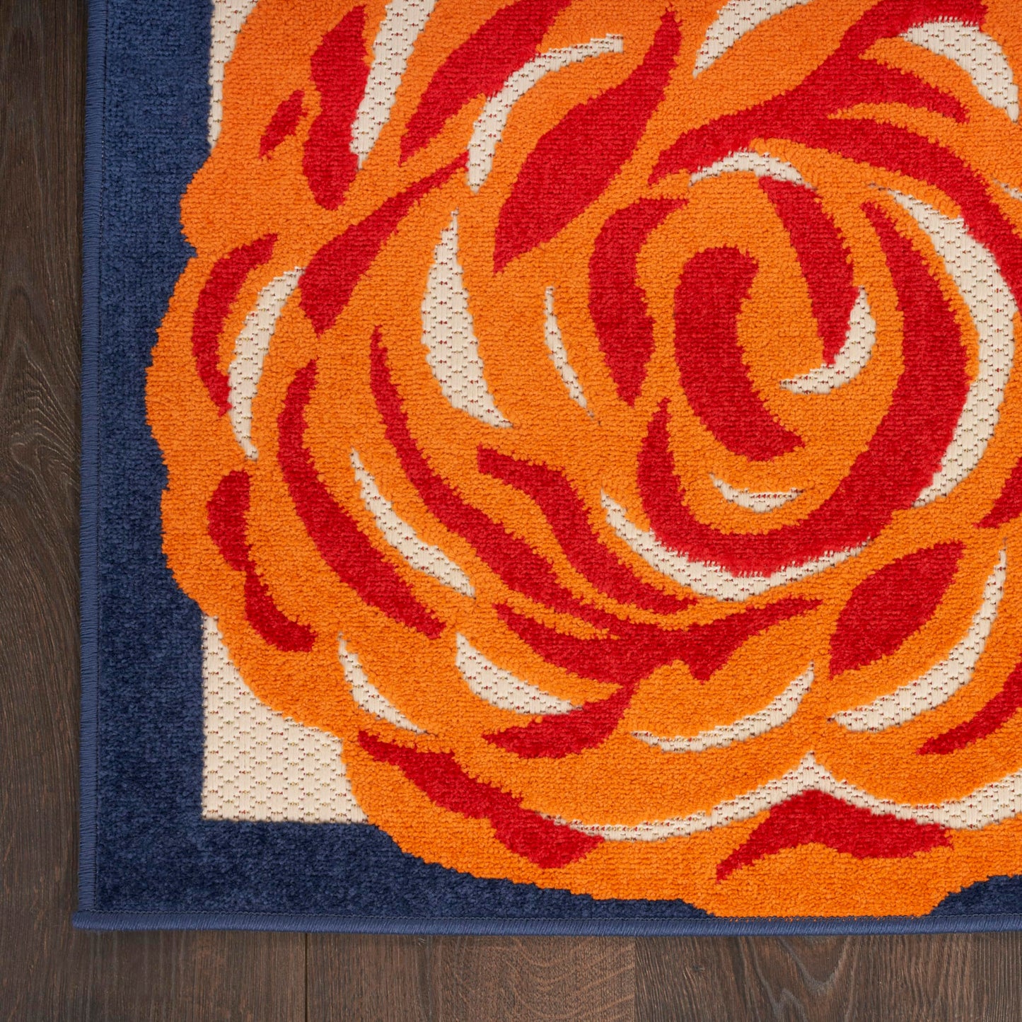 Nourison Home Aloha Multicolor 6' x 9' Area Rug - Easy Clean, Non Shedding, Bed Room, Living Room, Dining Room, Kitchen (6' x 9')