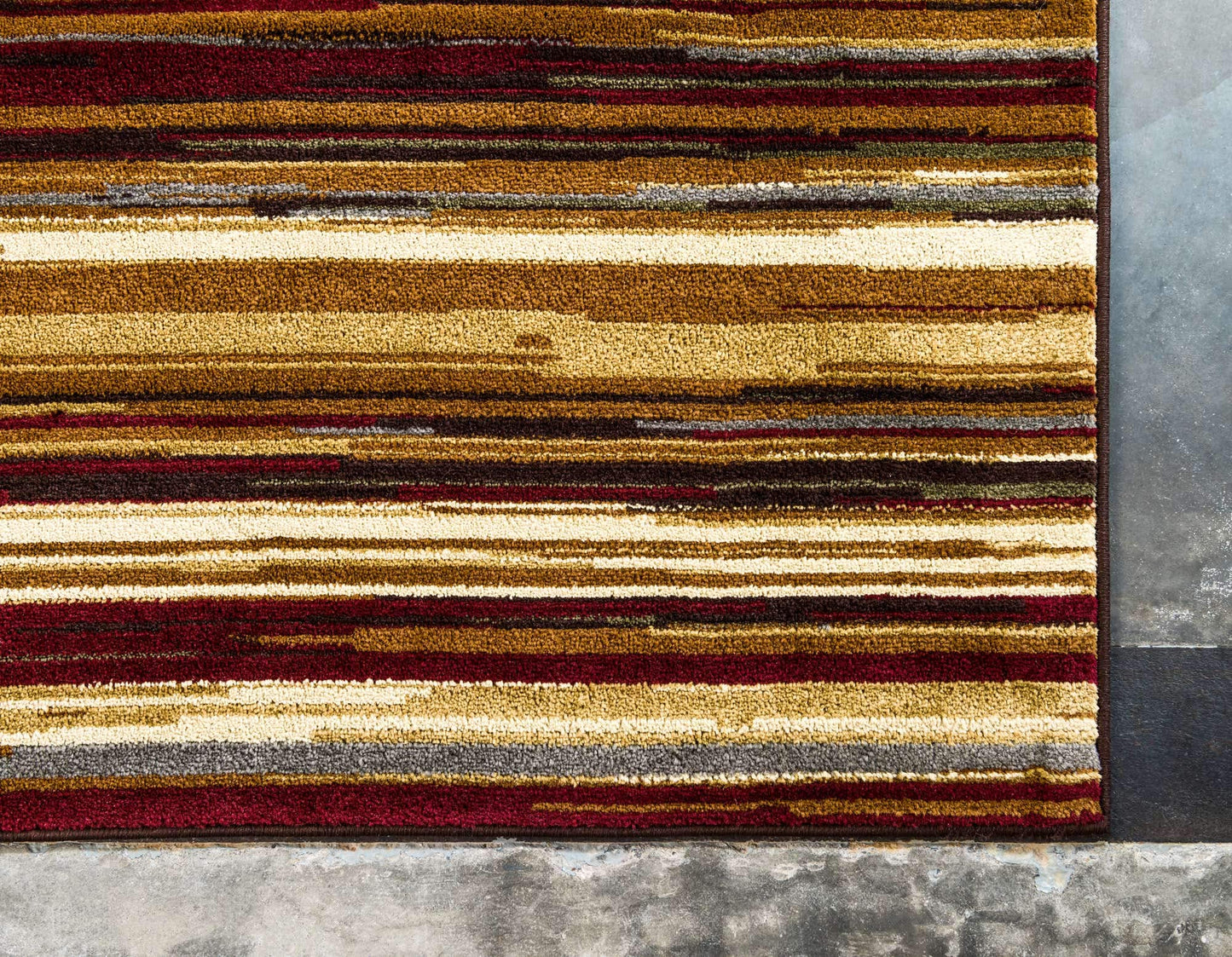 Unique Loom Barista Collection Area Rug - Icatu (4' 1" x 6' 1" Rectangle, Beige/ Brown)