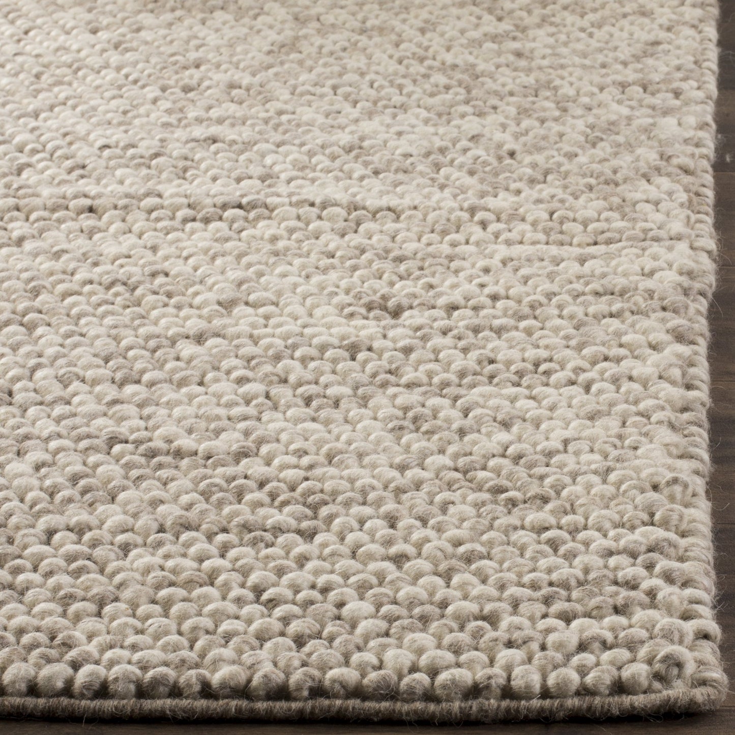 SAFAVIEH Area Rug 4x6 - Natura Collection - Beige, Handmade Wool Blend, Textured Design, Ideal for Living Room, Bedroom, Dining Space (NAT620B)