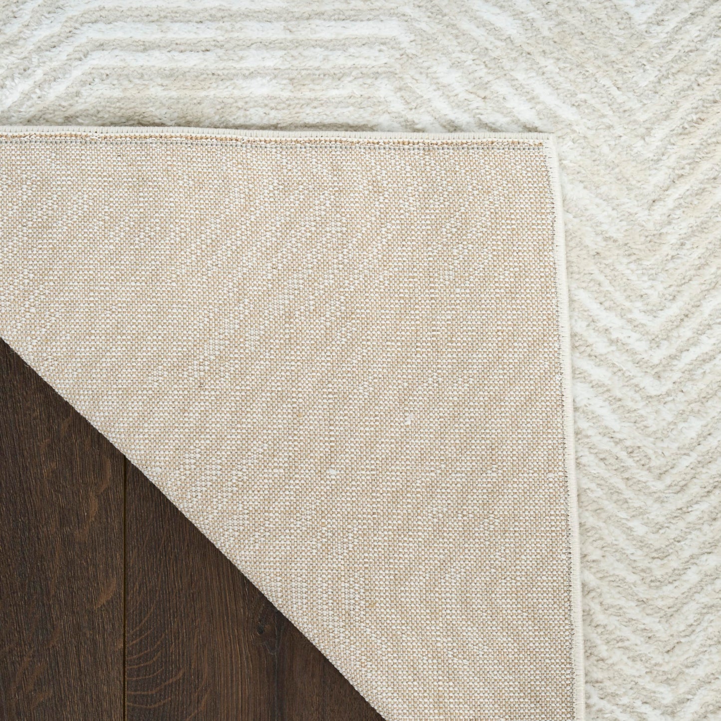 Nourison Home Dekor Ivory Beige 5'3" x 7' Area Rug - Easy Clean, Non Shedding, Bed Room, Living Room, Dining Room, Kitchen (5' x 7')