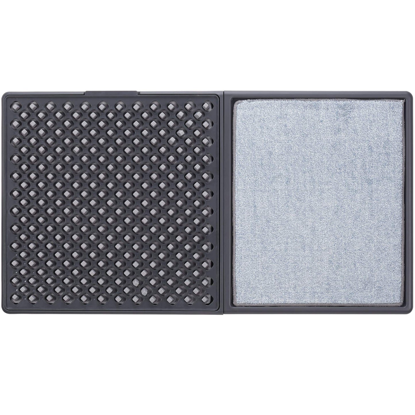 Cleanse My Sole Sanitizing Shoe Door Mat - Disinfecting - Quick 2 Step Cleaning - Durable - Ultra Absorbent - Anti Slip Bottom - Automatic Shoe Sole Cleaner - 17” x 13”