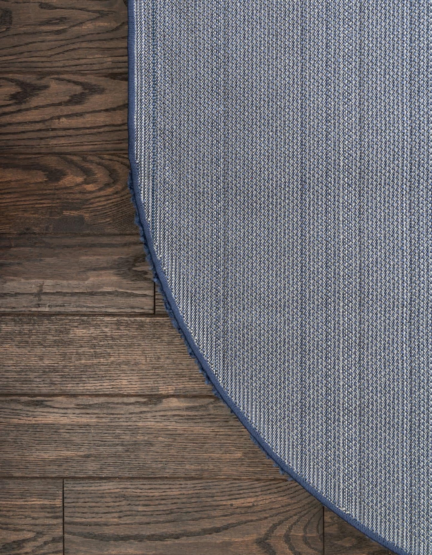Unique Loom Solo Collection Area Rug - Calabasas (3' 3" x 5' 3" Oval, Navy Blue)