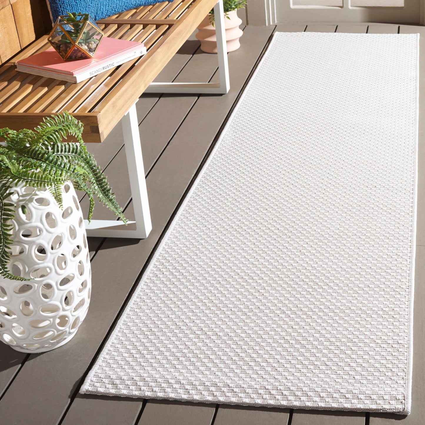 SAFAVIEH Washable Rug Outdoor Sisal All-Weather Collection - 9' x 12', Taupe, Non-Shedding & Easy to Clean, Ideal for Patio, Backyard, Mudroom (SAW640E)