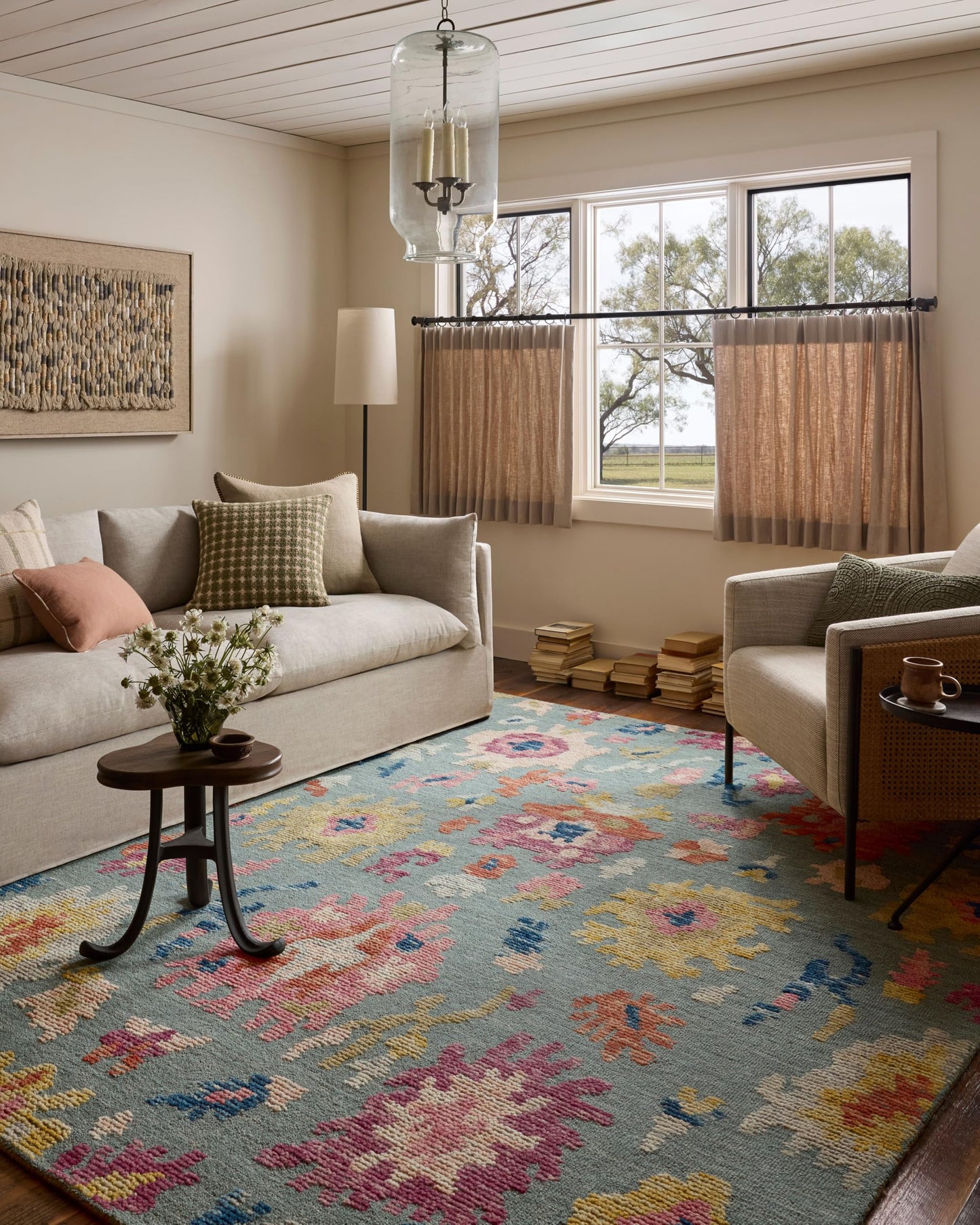 Loloi Tilly Collection TIL-01 Spa/Multi 7'-9" x 9'-9" Area Rug