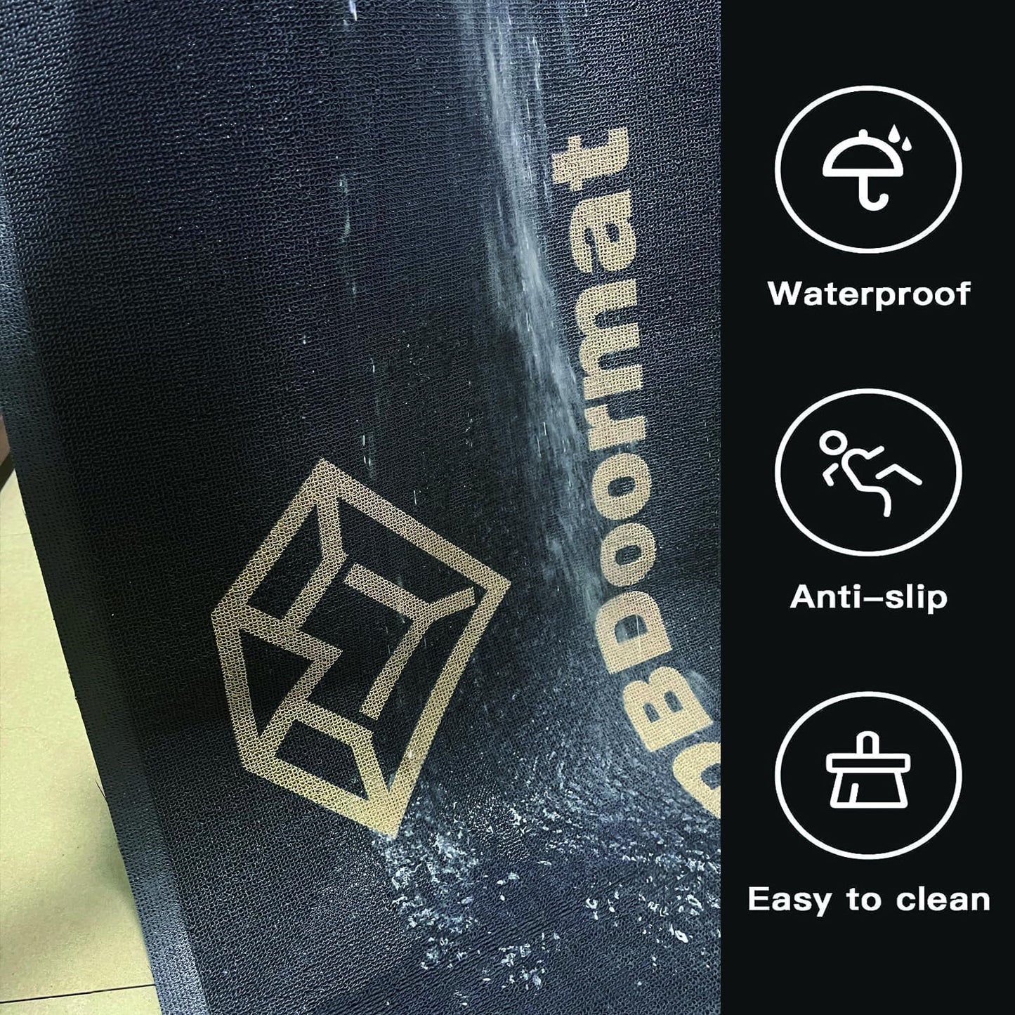 YDBDoormat Custom Logo Shape Mat Washable Stain Resistant Commercial Rug