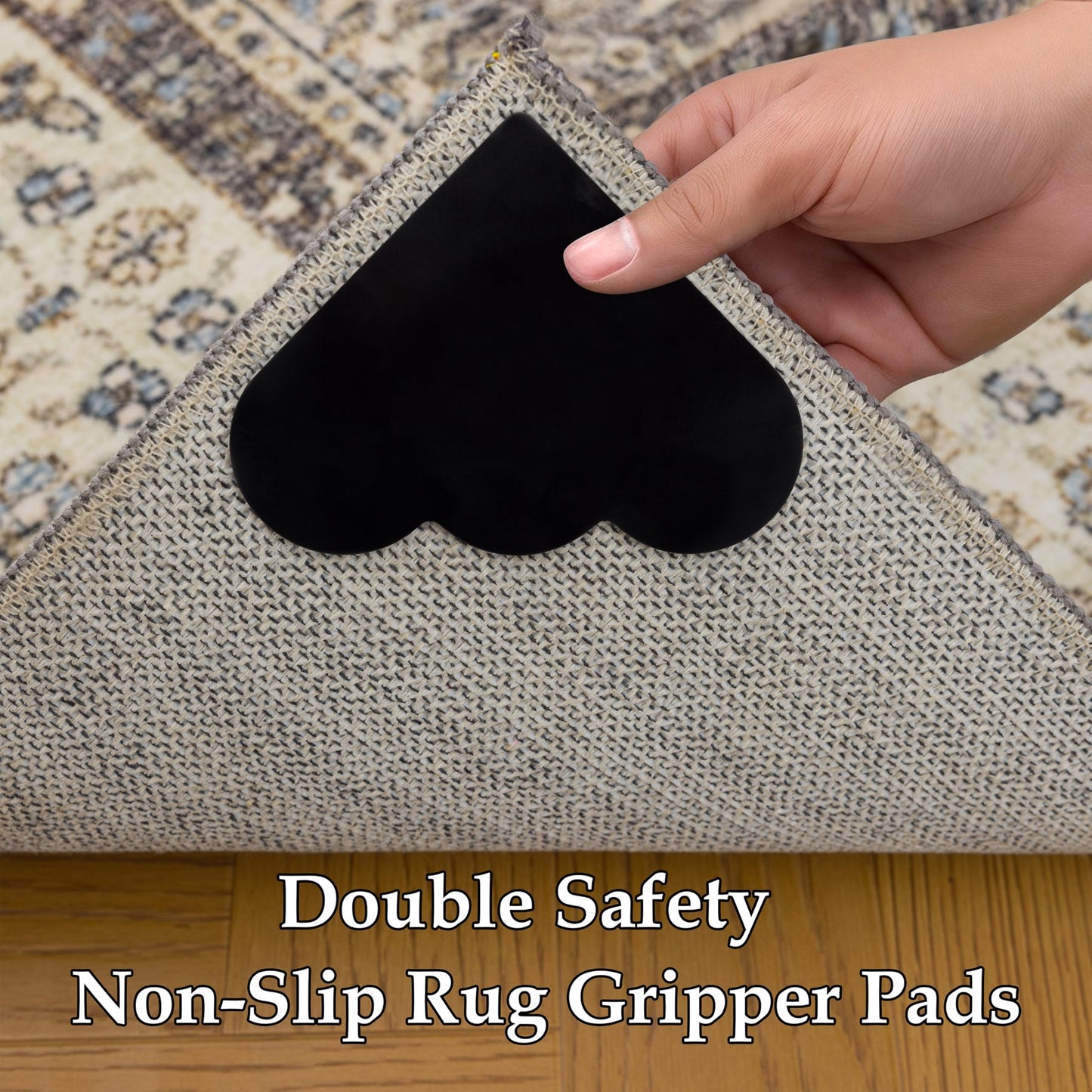 Brown 5x7 Area Rugs for Living Room, Vintage Washable Rugs with Non-Slip Backing, Low Pile Retro Soft Carpet for Bedroom, Study Room, Home Office, Dining Room, Brown