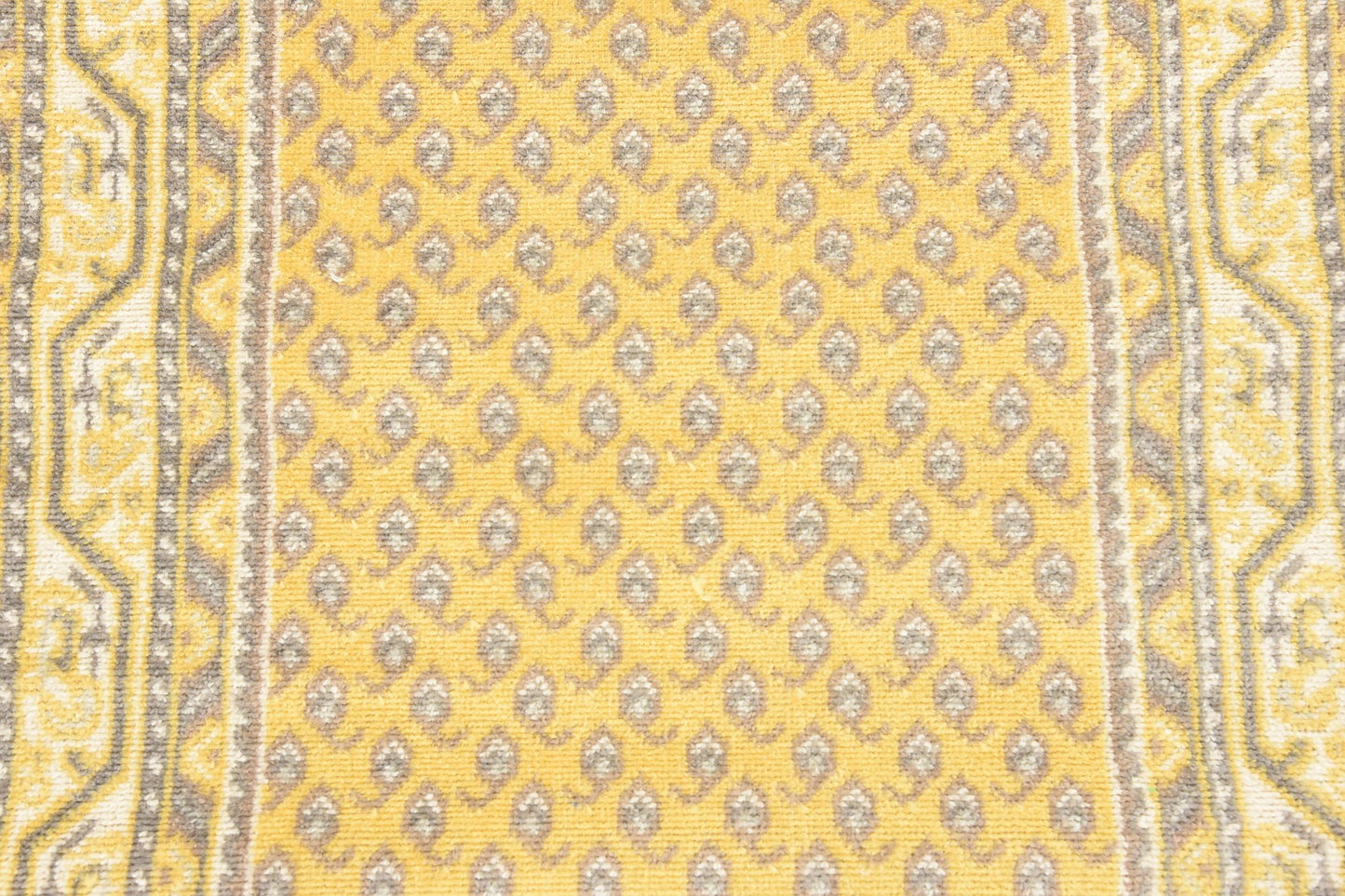 Unique Loom Williamsburg Collection Traditional Border with Dotted Center Area Rug, Runner 2' 9" x 9' 10", Yellow/Beige