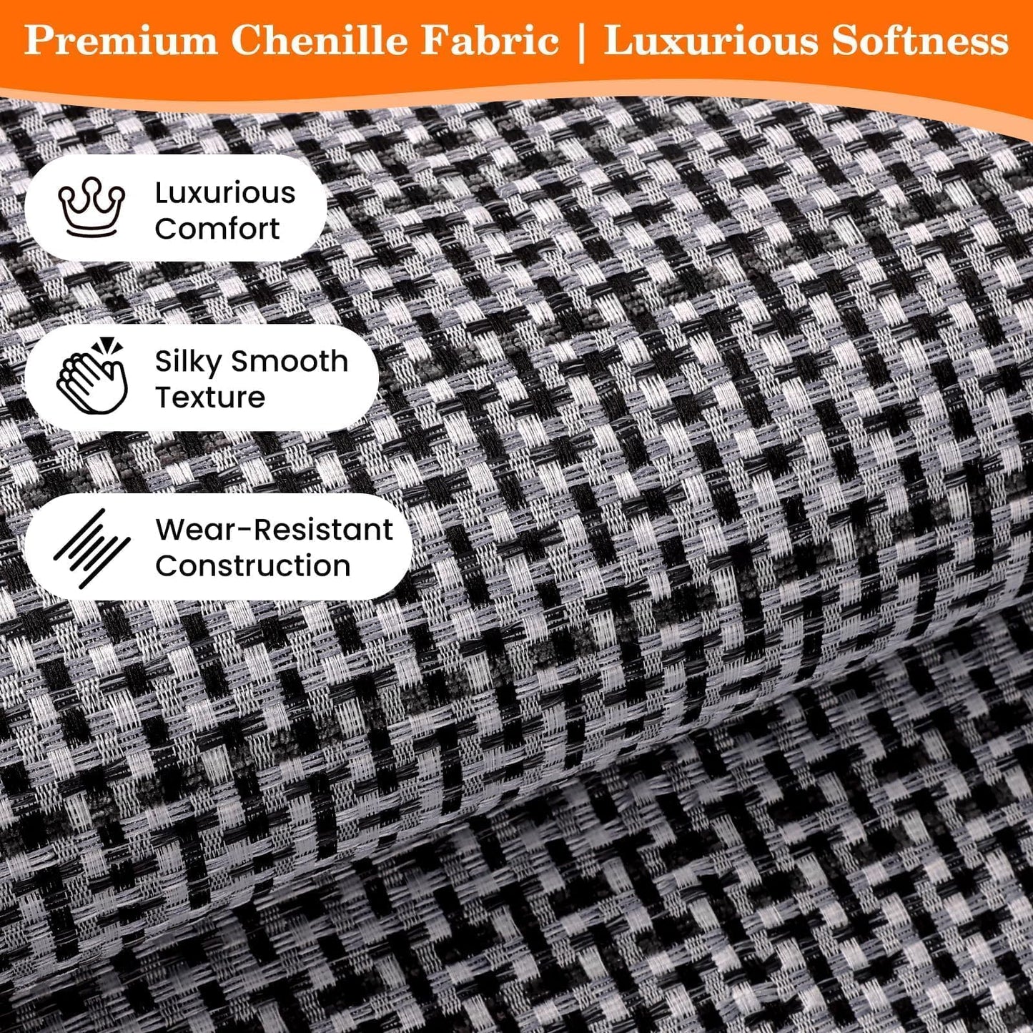 StepRite Kitchen Rugs, Kitchen Mat for Floor, 32"x20" Non-Slip Machine-Washable Commercial Floor Mat, Absorbent Heavy-Duty Rug for Office & Home, Sink Standing Mat, Entryway Carpet, Door Mat, Grey