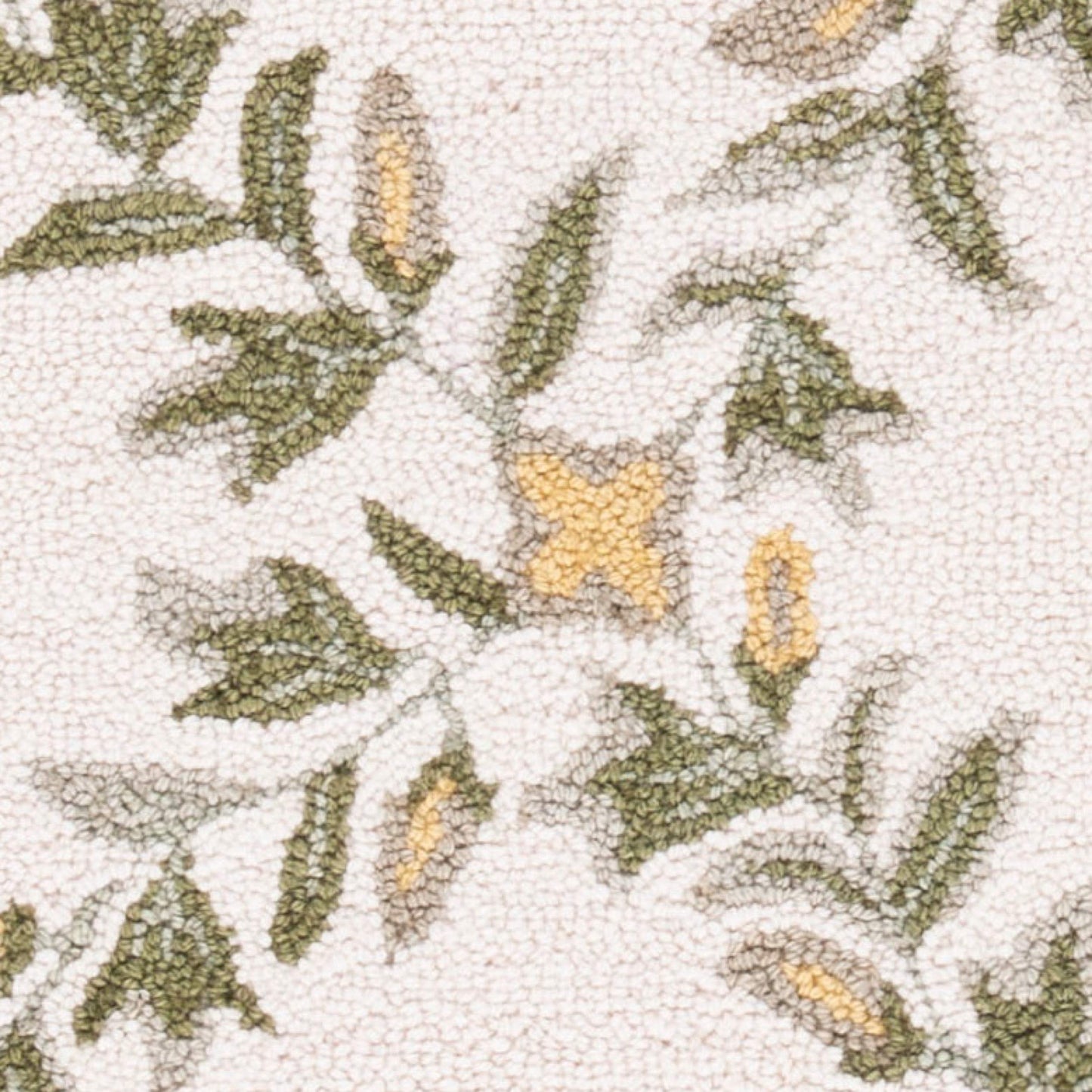SAFAVIEH Chelsea Collection Accent Rug - 3'9" x 5'9", Ivory & Green, Hand-Hooked French Country Wool, Ideal for High Traffic Areas in Entryway, Living Room, Bedroom (HK55A)