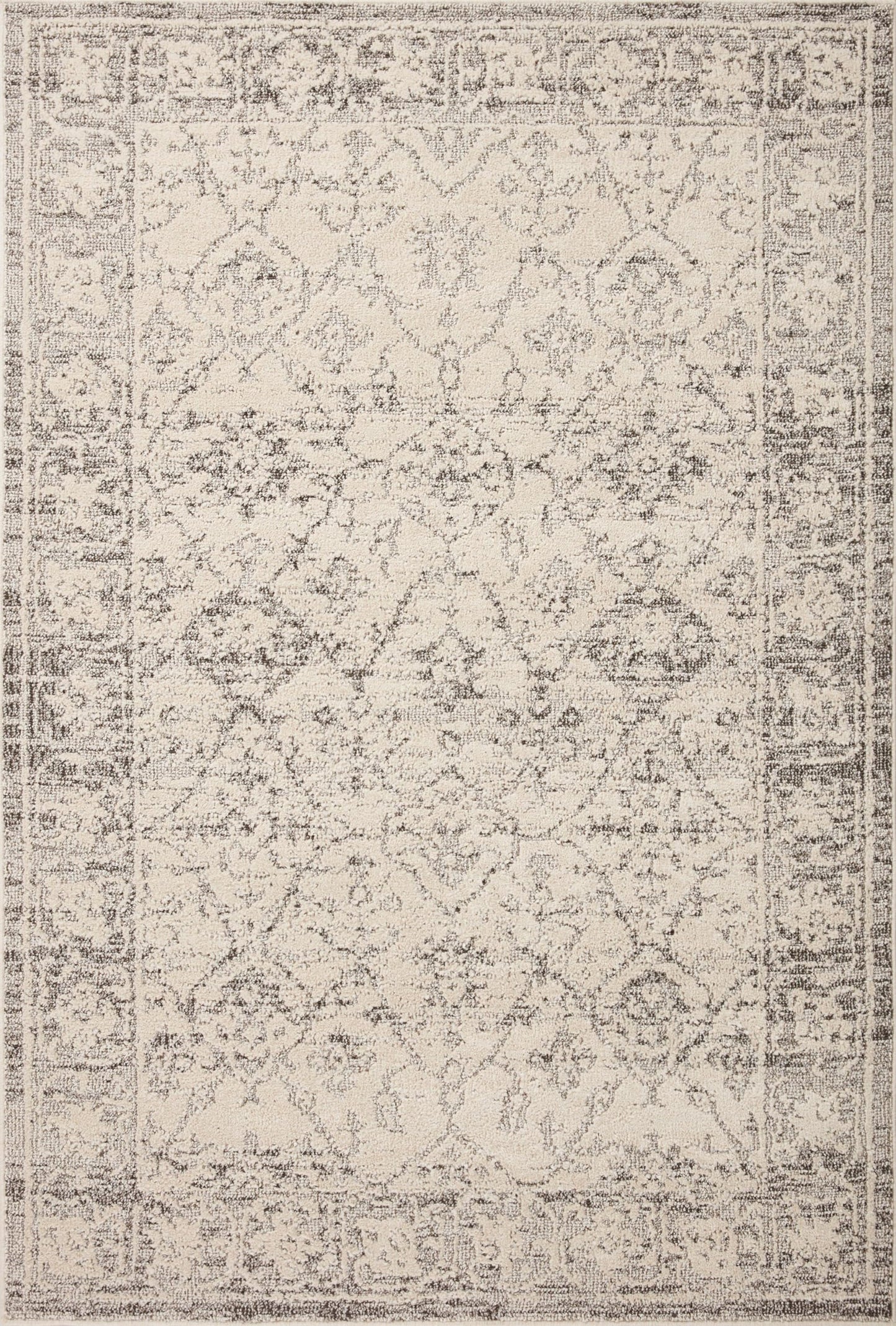 Loloi Magnolia Home by Joanna Gaines Gigi Collection GIG-02 Ivory/Stone 2'-7" x 7'-6" Runner Rug