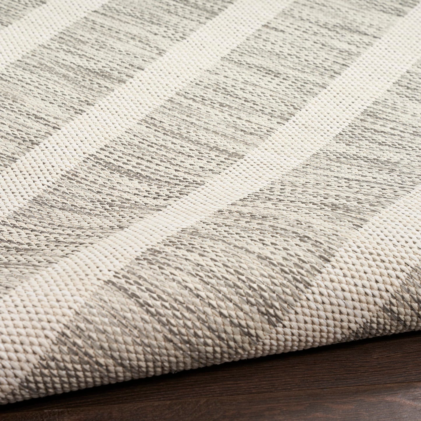 Nourison Home Positano Grey Ivory 5' x 7' Area Rug - Easy Clean, Non Shedding, Bed Room, Living Room, Dining Room, Kitchen (5' x 7')