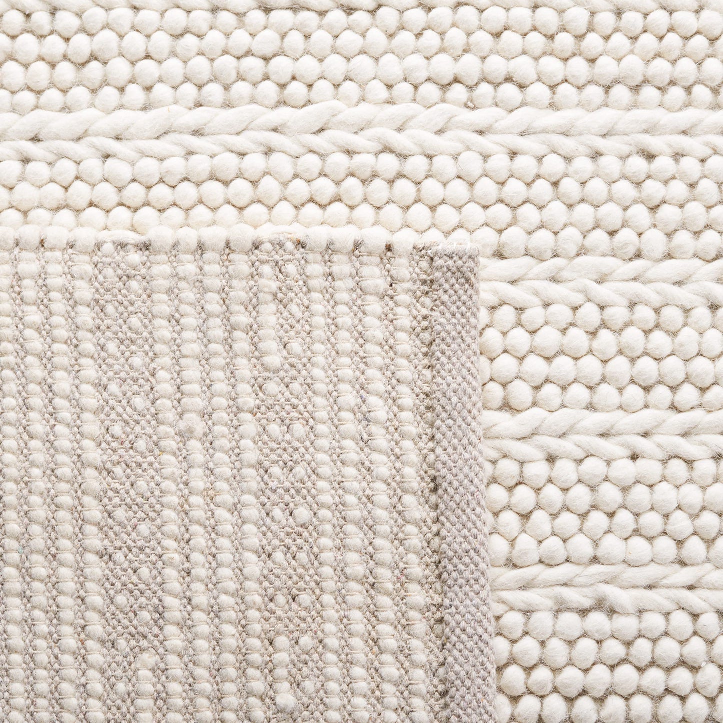 SAFAVIEH Natura Collection Accent Rug - 4' x 6', Ivory, Handmade Flat Weave Wool, Ideal for High Traffic Areas in Entryway, Living Room, Bedroom (NAT280A)