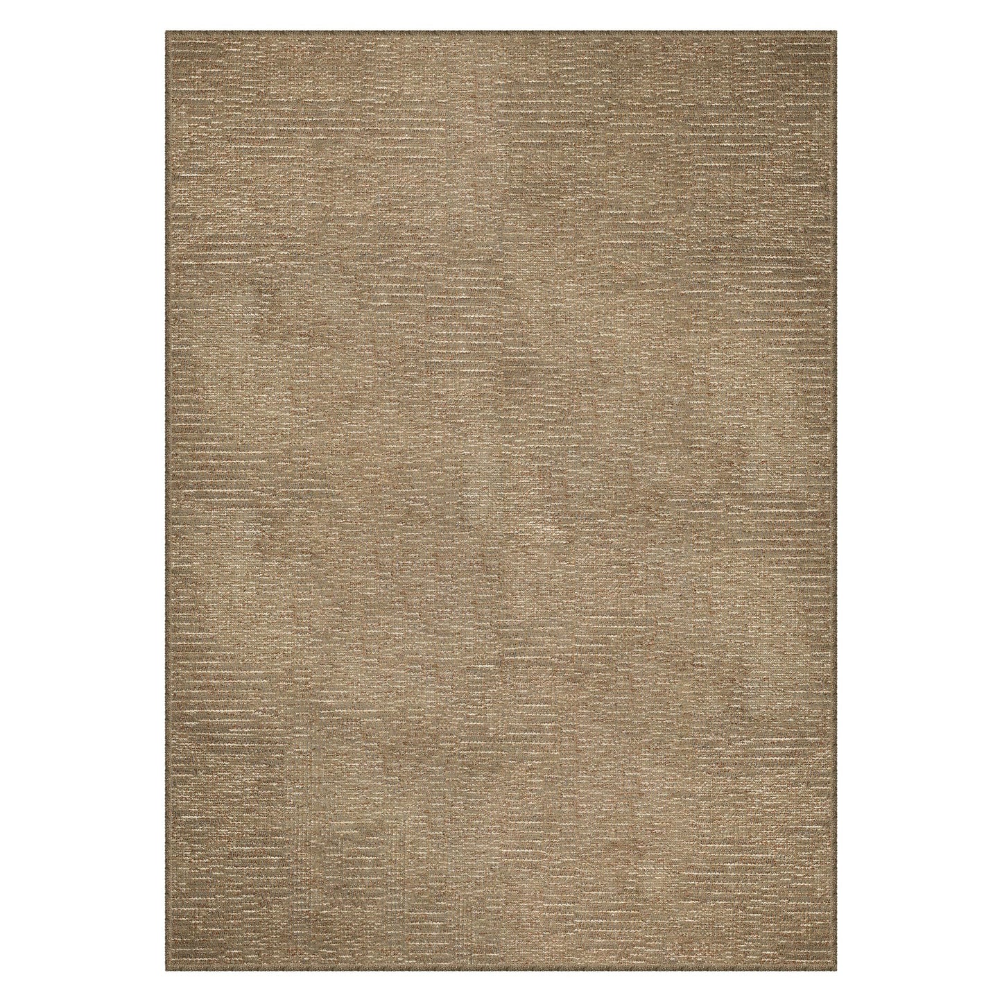 GENIMO 4X6 Neutral Area Rugs for Living Room, Hand Woven Machine Washable Non Slip Textured Soft Rug, Handmade Rustic Braided Low Pile Rugs for Farmhouse, Bedroom Office Rug in Jute Color