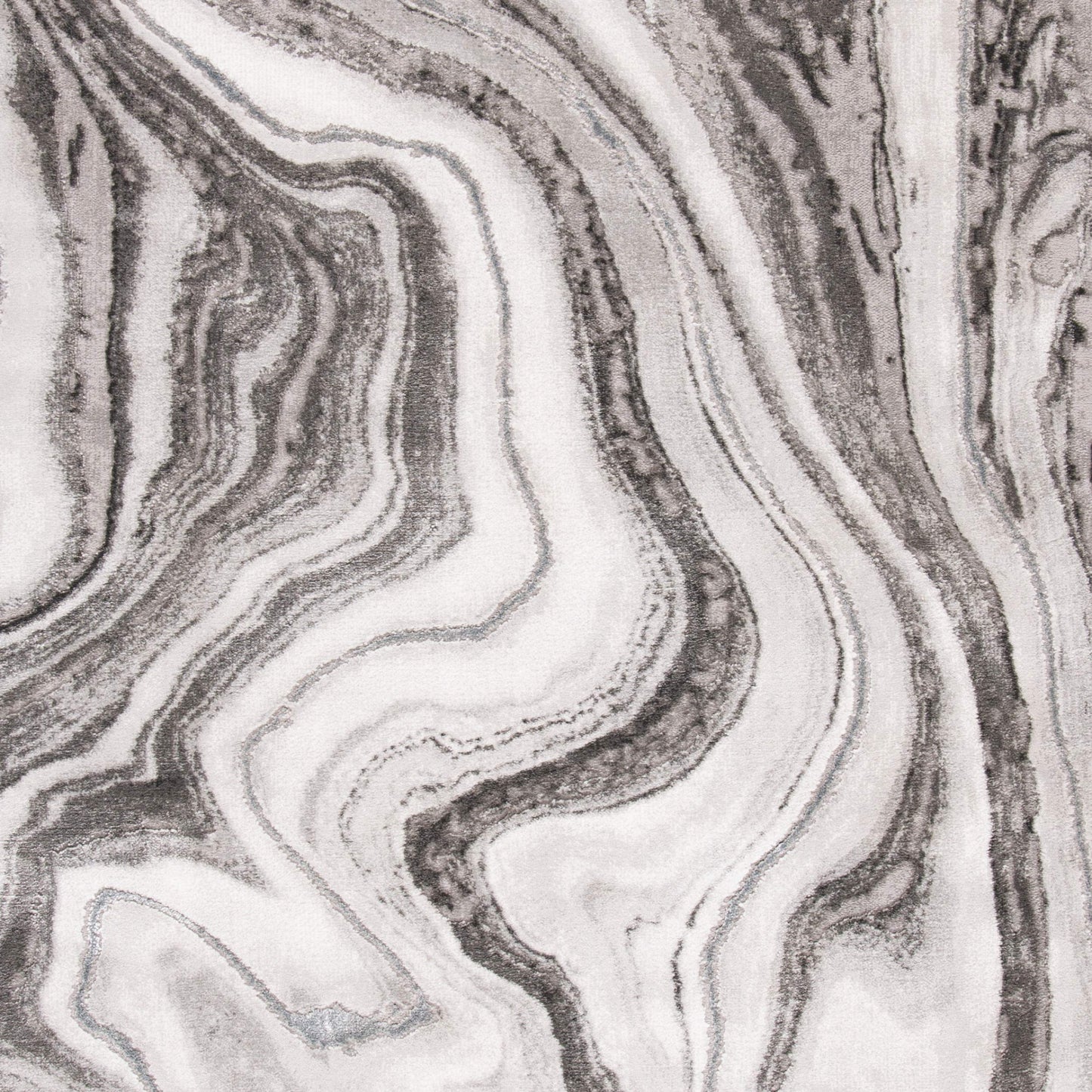 SAFAVIEH Area Rug 8x10 - Craft Collection - Large - Grey & Silver, Modern Abstract Design, Non-Shedding & Easy Cleaning, Ideal for Living Room, Bedroom, Office, Dining Space (CFT819G)