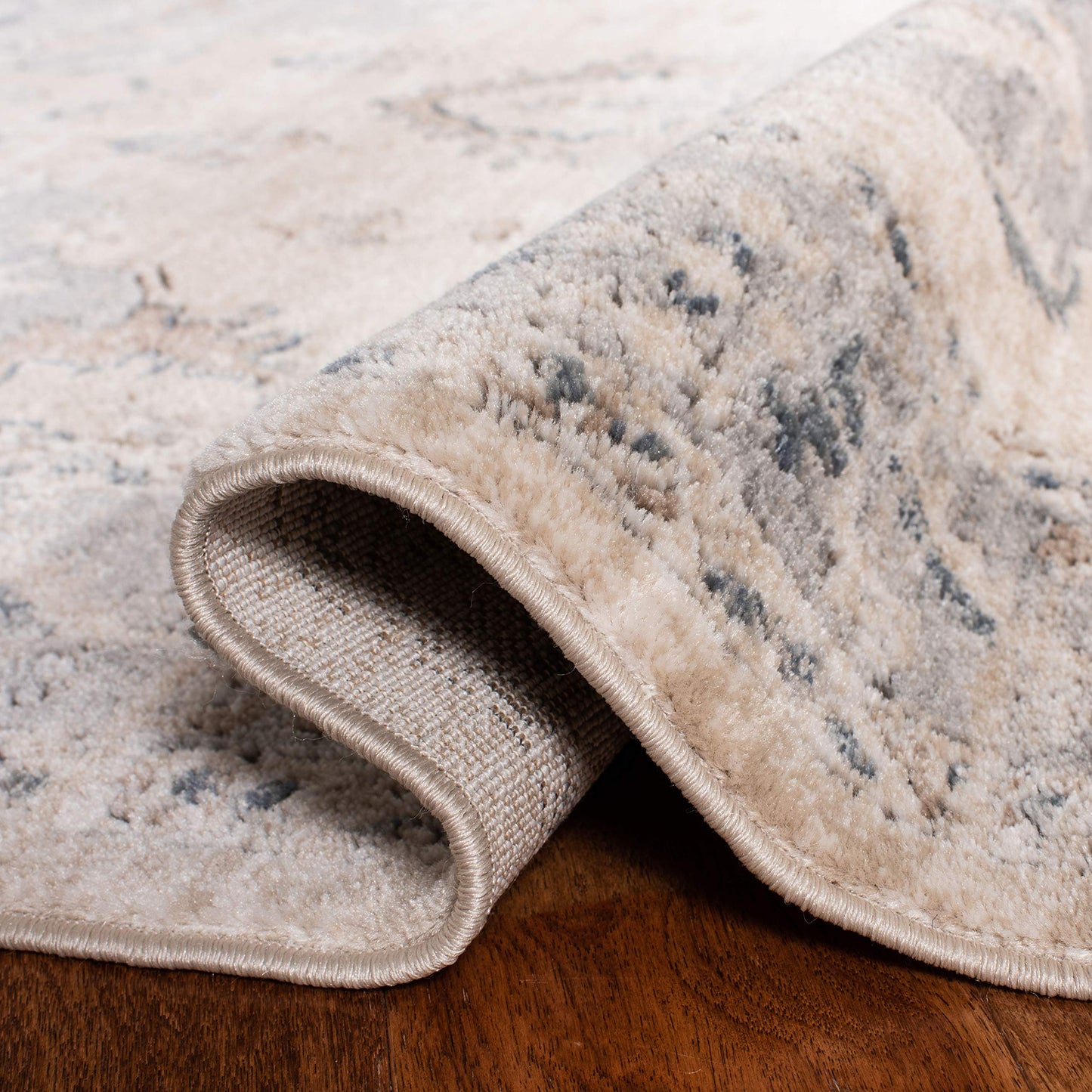 SAFAVIEH Area Rug 8x10 - Oregon Collection - Large - Beige & Grey, Oriental Distressed Design, Non-Shedding & Easy Cleaning, Ideal for Living Room, Bedroom, Office, Dining Space (ORE898B)