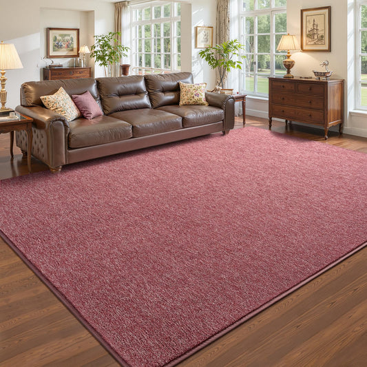 Pettop 4x6 Red Area Rugs for Living Room Bedroom, Thickened Memory-Foam Throw Carpet, Modern Minimalist Super Soft Kids Boys Girls Rug, Non-Slip and Washable Carpets for Dorm Home Decor
