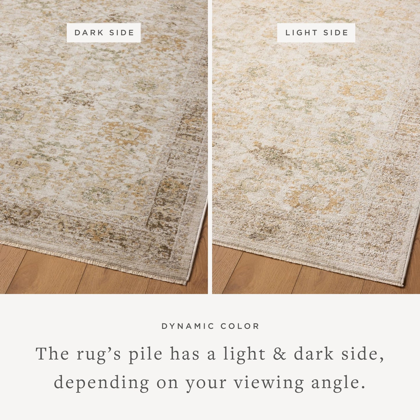Loloi Magnolia Home by Joanna Gaines Pace Collection PAC-04 Natural/Multi 5'-3" x 7'-6" Area Rug