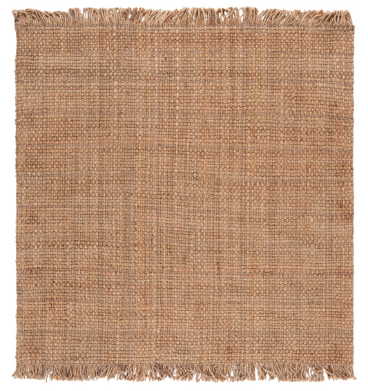 SAFAVIEH Natural Fiber Collection Area Rug - 6' Square, Natural, Handmade Jute, Ideal for Living Room, Bedroom, Dining Space (NF602A)