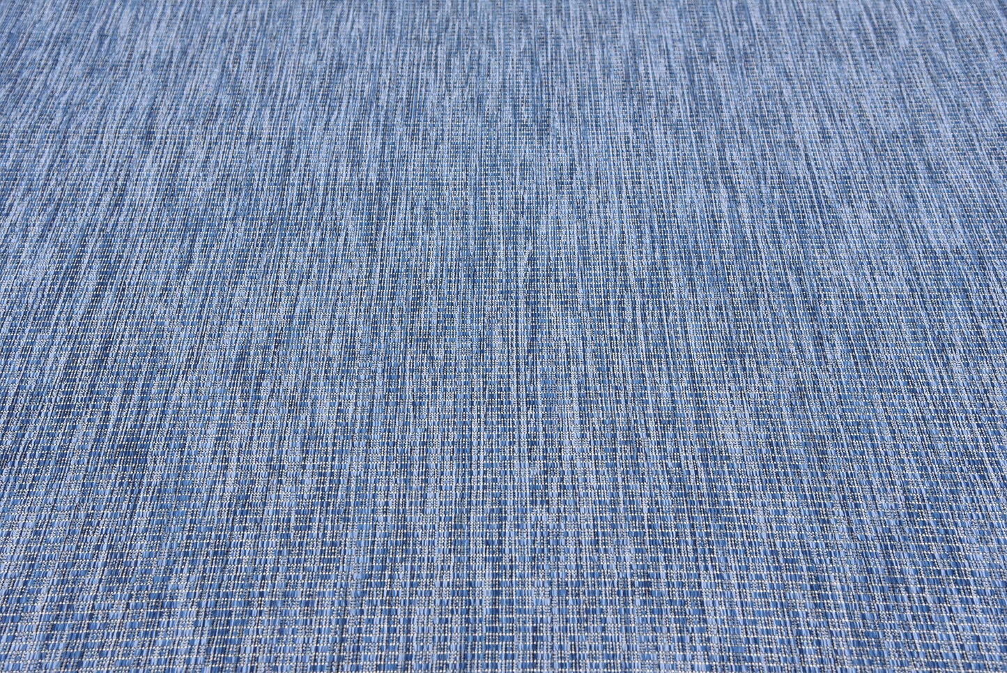 Unique Loom Collection Casual Transitional Solid Heathered Indoor/Outdoor Flatweave Area Rug (8' x 11' 4" Rectangle, Blue/Navy Blue)
