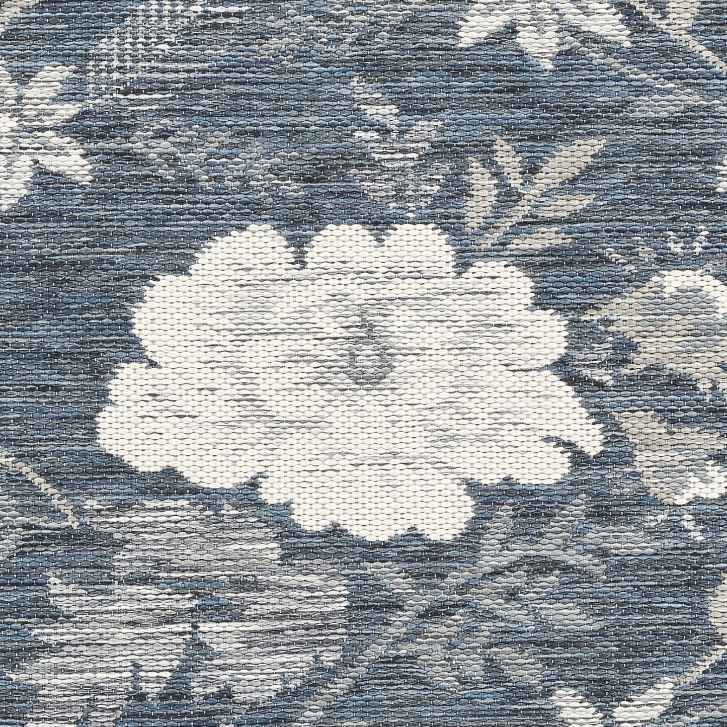 Laura Ashley Doreen Indoor Outdoor 9'x12' Area Rug Helena Floral Navy Multi