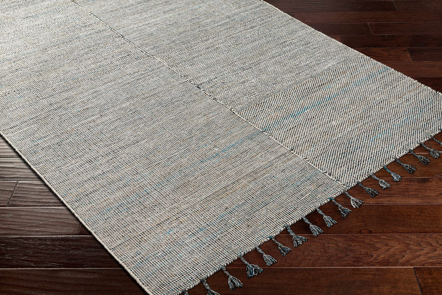 Hauteloom Cognac Recycled Material Living Room, Bedroom Area Rug - Plain Solid - Traditional Transitional Minimalist Modern Farmhouse - Beige, Ivory, Navy, Gray, Neutral - 5' x 7'6"