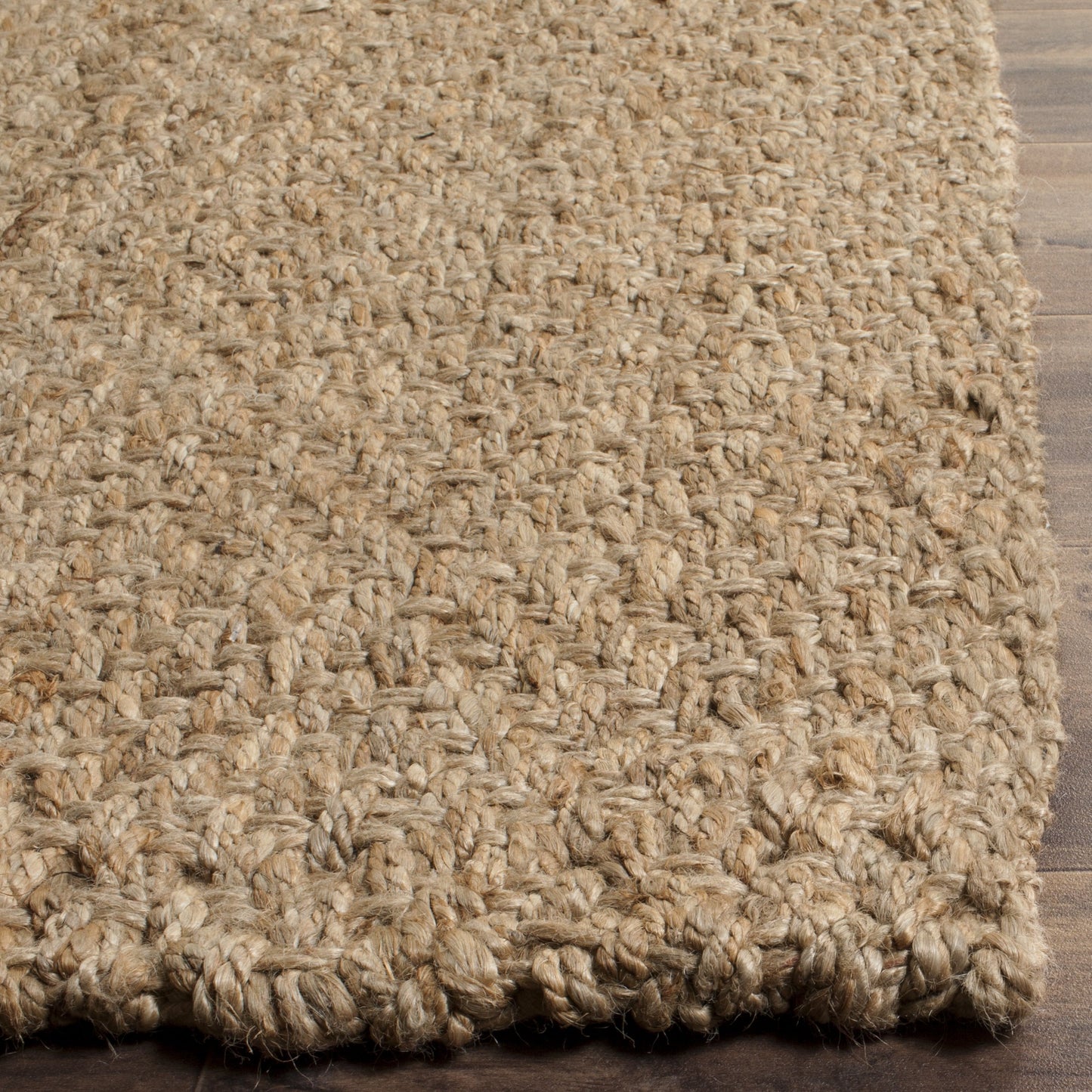 SAFAVIEH Natural Fiber Collection Accent Rug - 4' x 6', Natural & Natural, Handmade Jute, Ideal for High Traffic Areas in Entryway, Living Room, Bedroom (NF181A)