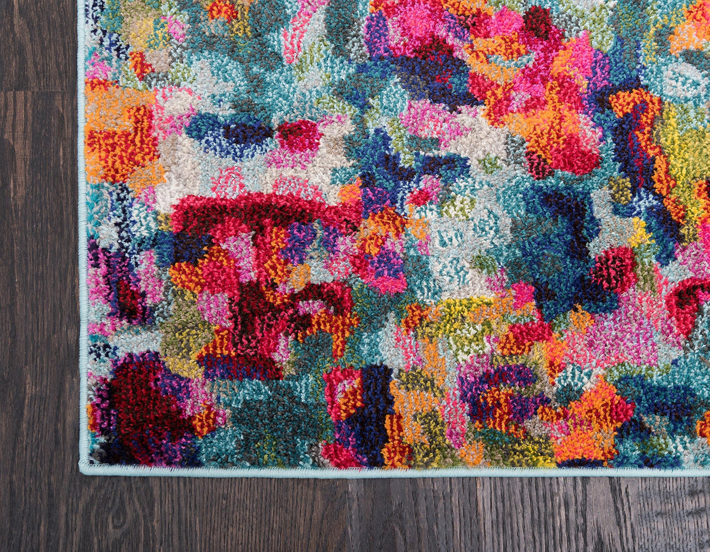 Unique Loom Chromatic Collection Area Rug - Champagne (8' x 10' Rectangle, Multi/ Blue)