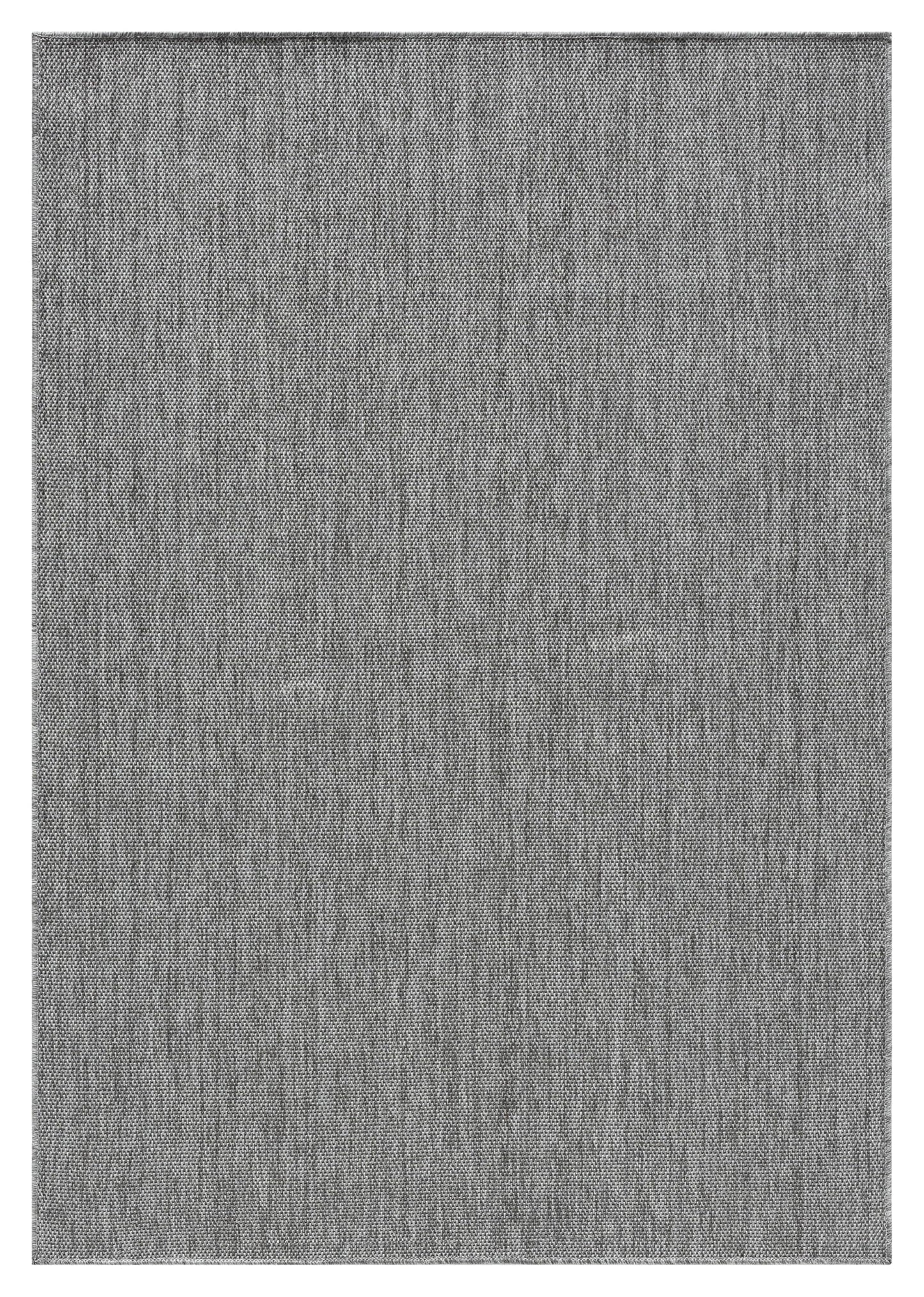 RUGGERRUGS Angela Easy Jute Indoor Outdoor Rug, 4x6 Natural Solid Jute Look, Polyester, Durable & Easy Care Outdoor Farmhouse Carpet for Patio, Porch, Living Room (4' x 6', Gray)
