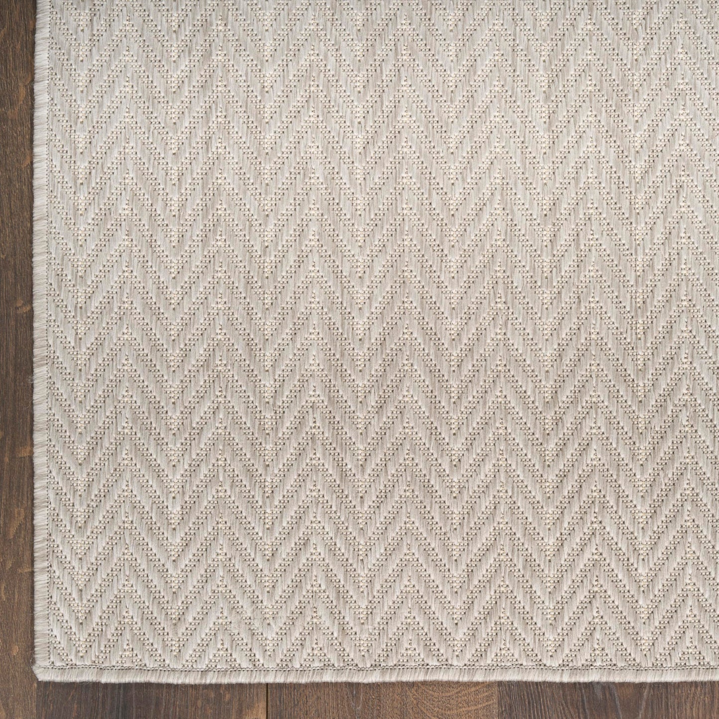 Nourison Home Horizon Indoor/Outdoor Grey 5' x 7' Area Rug - Easy Clean, Non Shedding, Bed Room, Living Room, Dining Room, Kitchen (5' x 7')