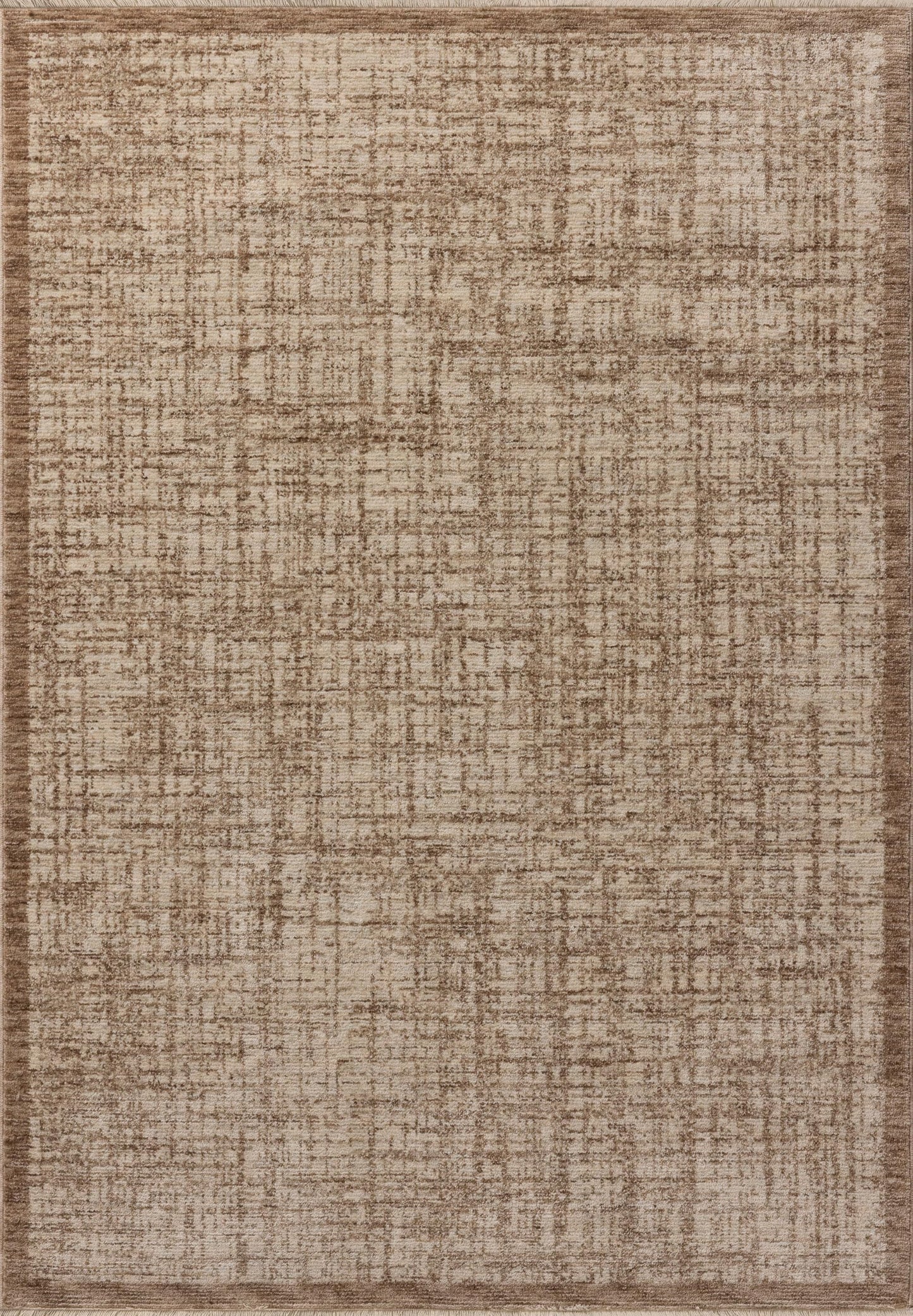 Loloi Winston Collection WIT-01 Earth/Bone 6'-7" x 9'-10", .38" Pile Height, Area Rug, Soft, Durable, Non-Shedding, Easy Clean, Rug for Living Room