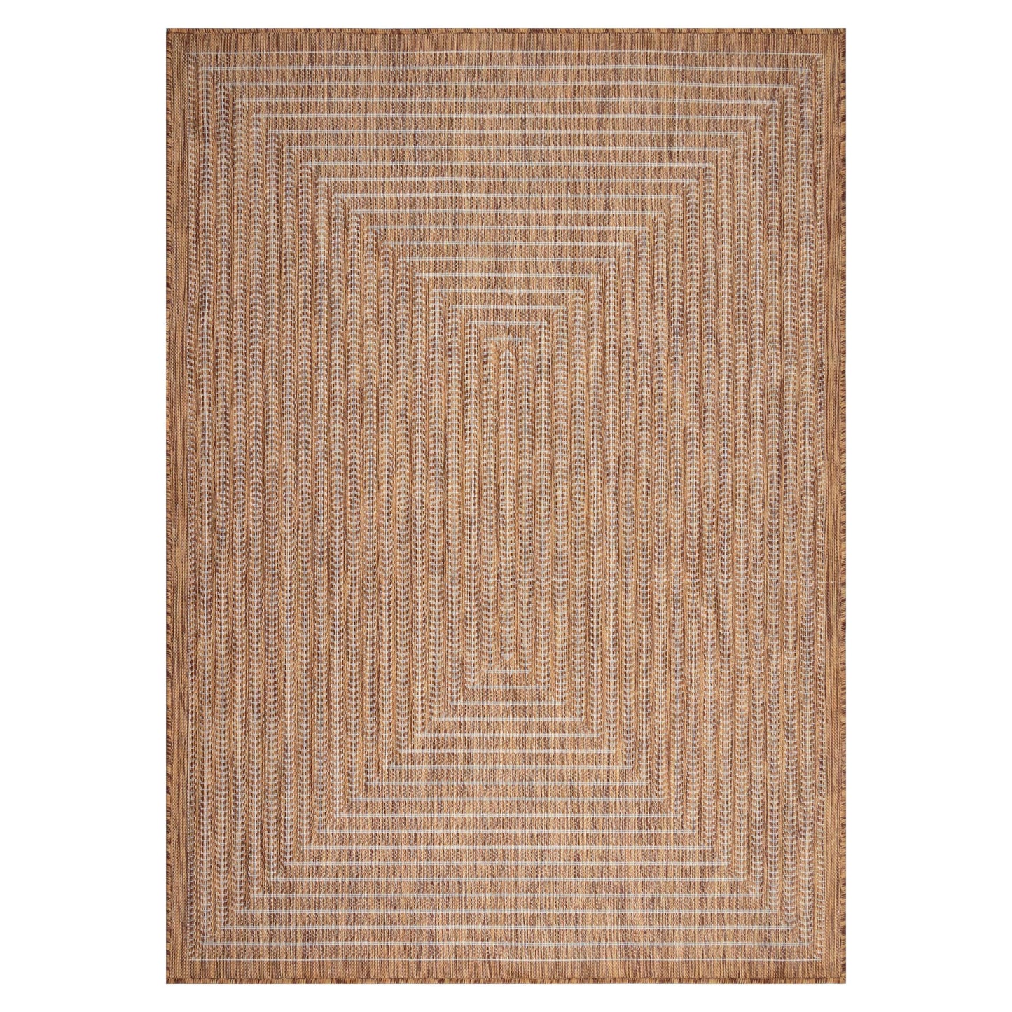 Adiva Rugs Outdoor Indoor Area Rug, Weather Resistant, Easy to Clean, Stain Resistant Floor Mat for Dining Room, Backyard, Deck, Patio (Wooden, 9' x 12')