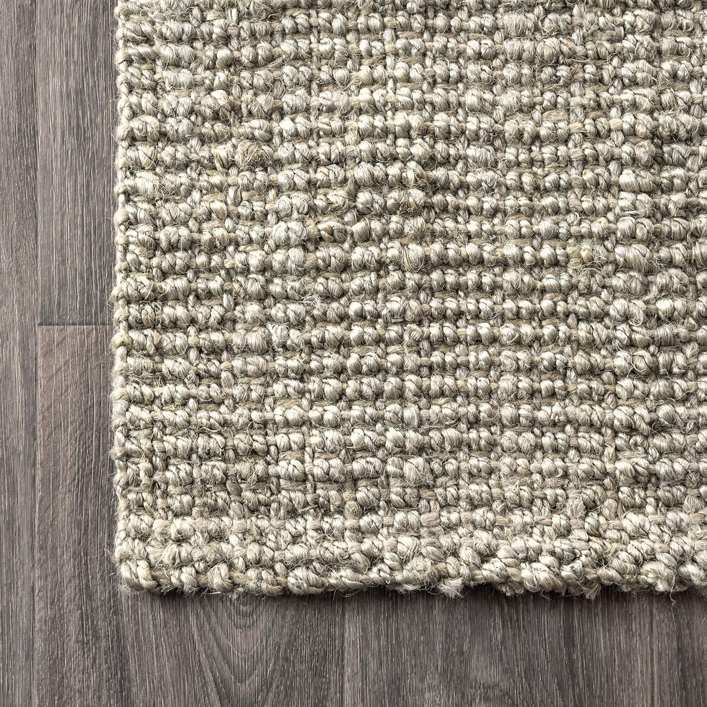 JONATHAN Y Pata Hand Woven Chunky Jute Gray Indoor Area Rug, 4x6, Bohemian, Rustic, Cottage, Easy-Cleaning for Living Room, Bedroom, Kitchen, Non-Shedding (NRF102C-4)