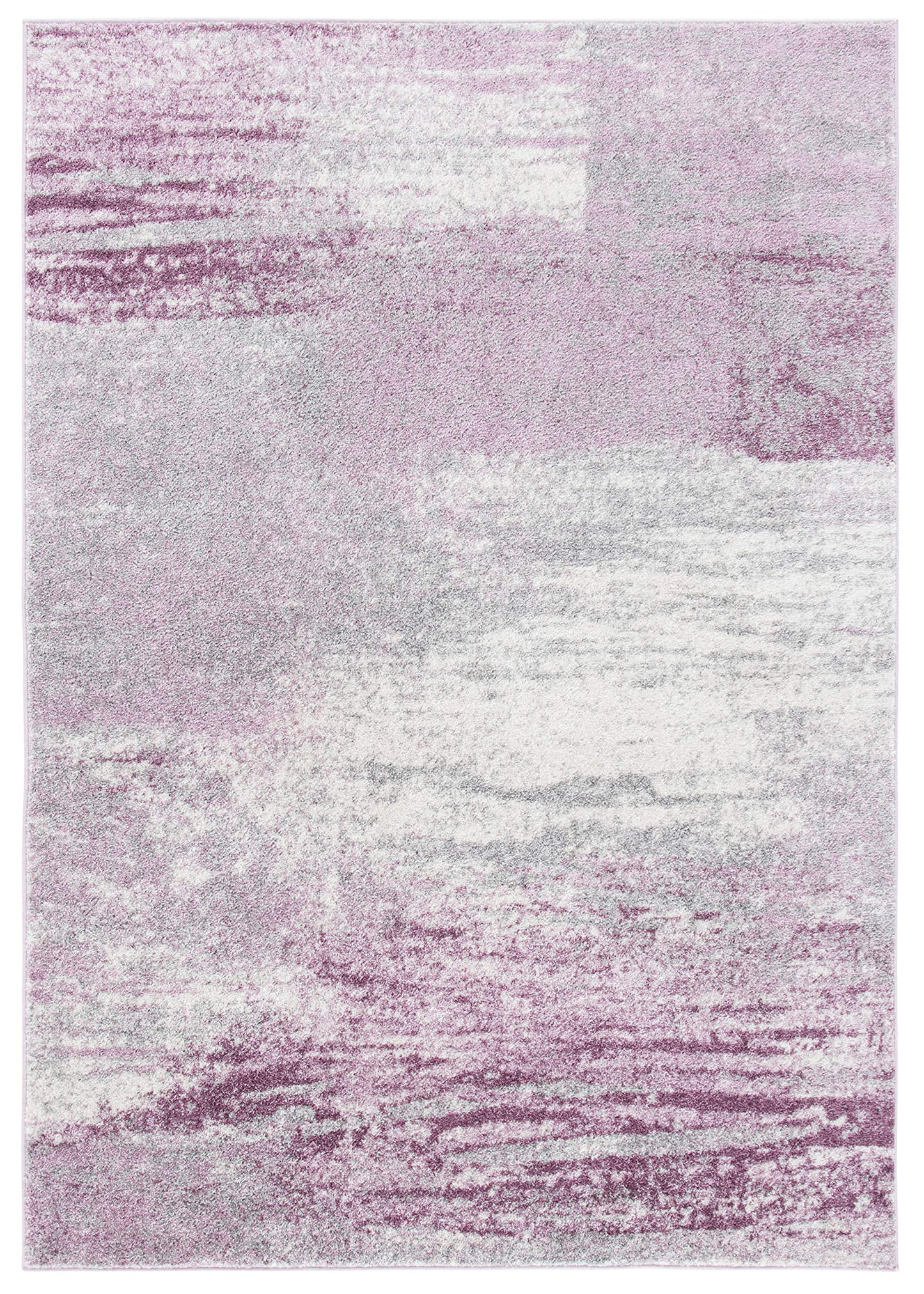 SAFAVIEH Adirondack Collection Accent Rug - 4' x 6', Grey & Purple, Modern Abstract Design, Non-Shedding & Easy Care, Ideal for High Traffic Areas in Entryway, Living Room, Bedroom (ADR112V)