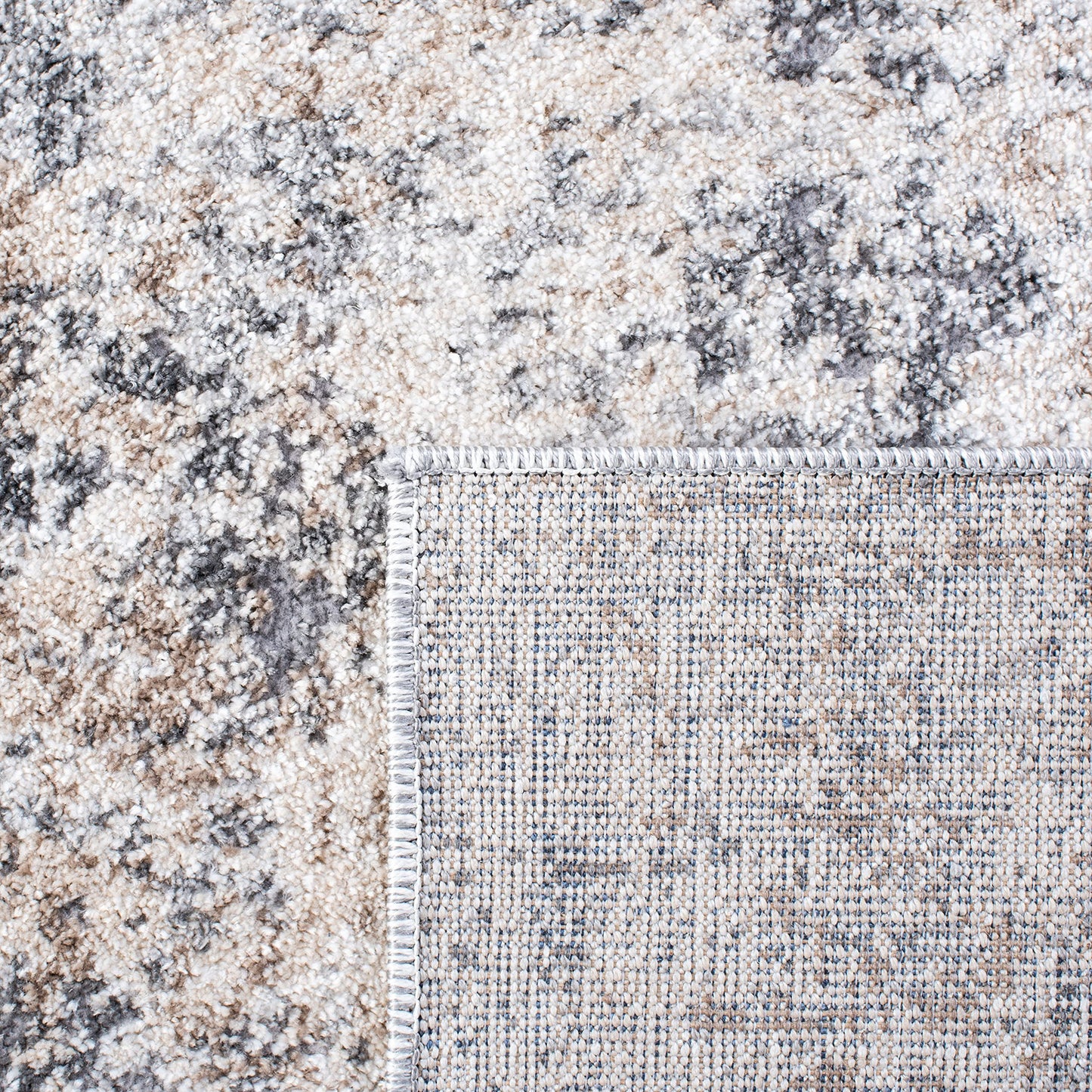 SAFAVIEH Aston Collection 10' x 14' Ivory/Grey ASN705A Modern Abstract Non-Shedding Living Room Dining Bedroom Area Rug