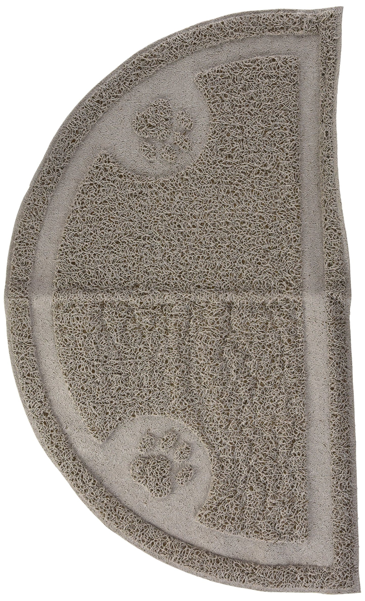 Arm & Hammer Half Circle Cat Litter Mat, Gray, 23 x 14 x 3, Clean Floors, Waterproof, Easy Clean, Durable Cat Litter Pad, Compatible with All Cat Litter Boxes