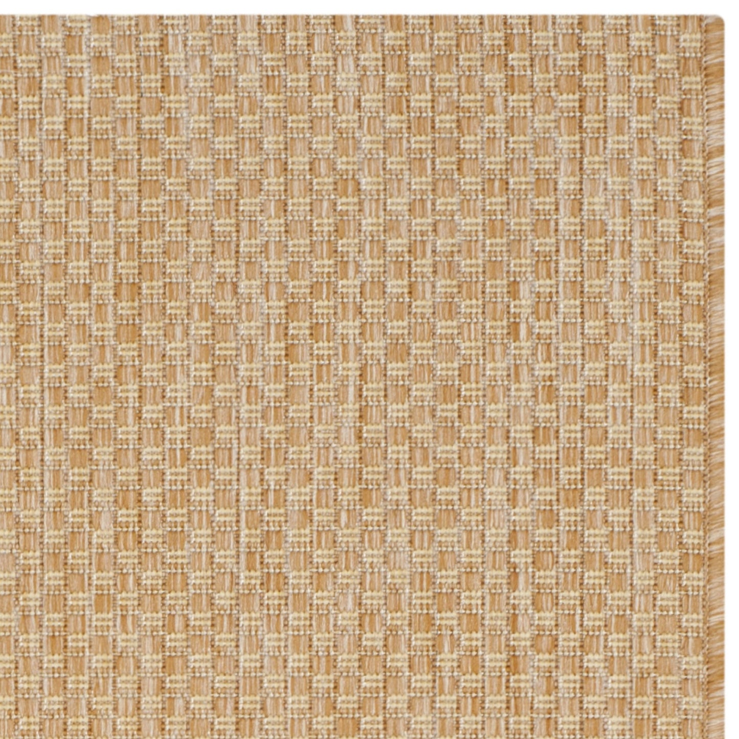 SAFAVIEH Courtyard Collection Area Rug - 6'7' x 9'6', Natural & Cream, Non-Shedding & Easy Care, Indoor/Outdoor & Washable-Ideal for Patio, Backyard, Mudroom (CY8521-03012)