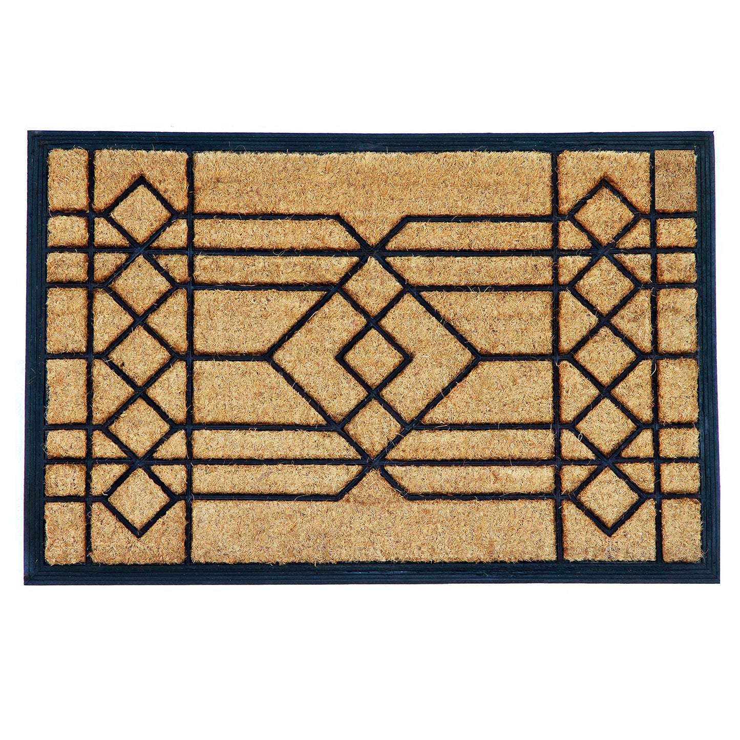 Calloway Mills 153502436 Windgate Doormat, 24" x 36", Natural/Black