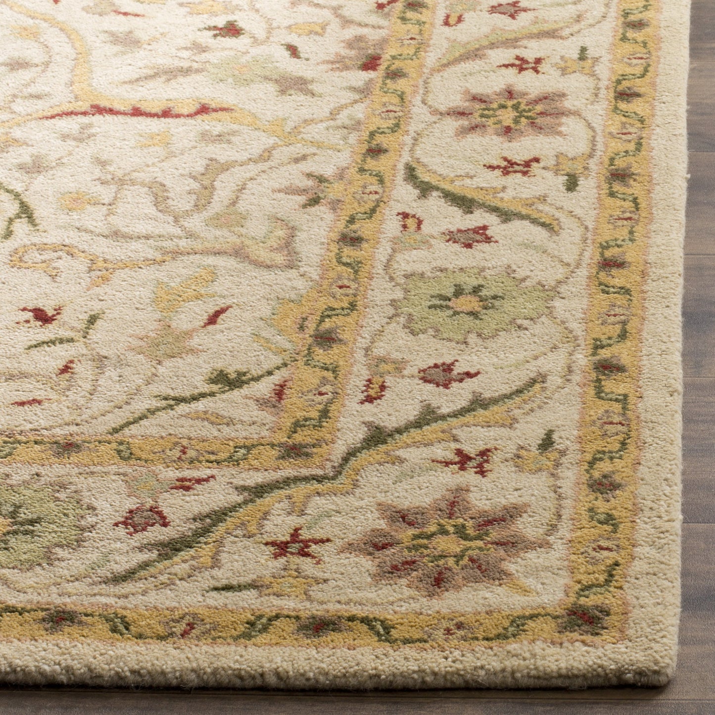 SAFAVIEH Antiquity Collection 3' x 5' Ivory AT14A Handmade Traditional Oriental Premium Wool Area Rug